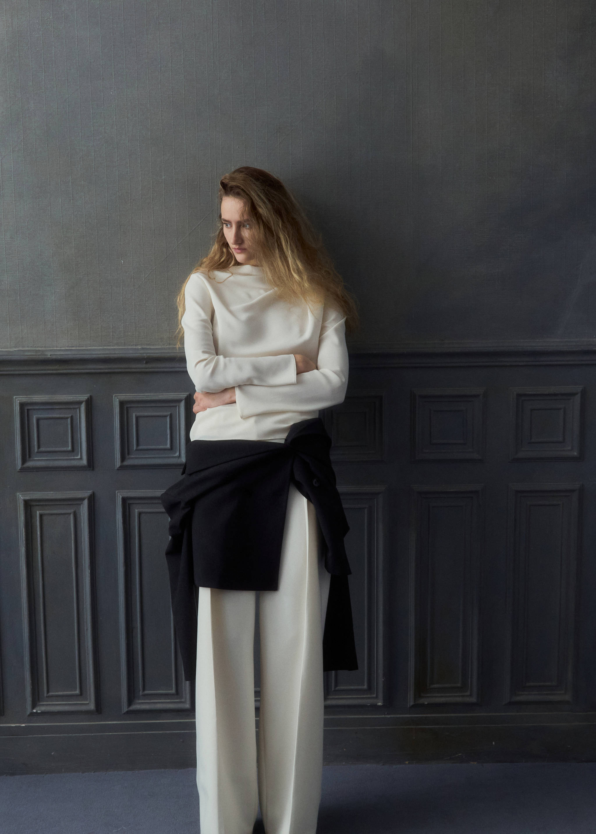 Blouse col bateau drapé - Plan général
