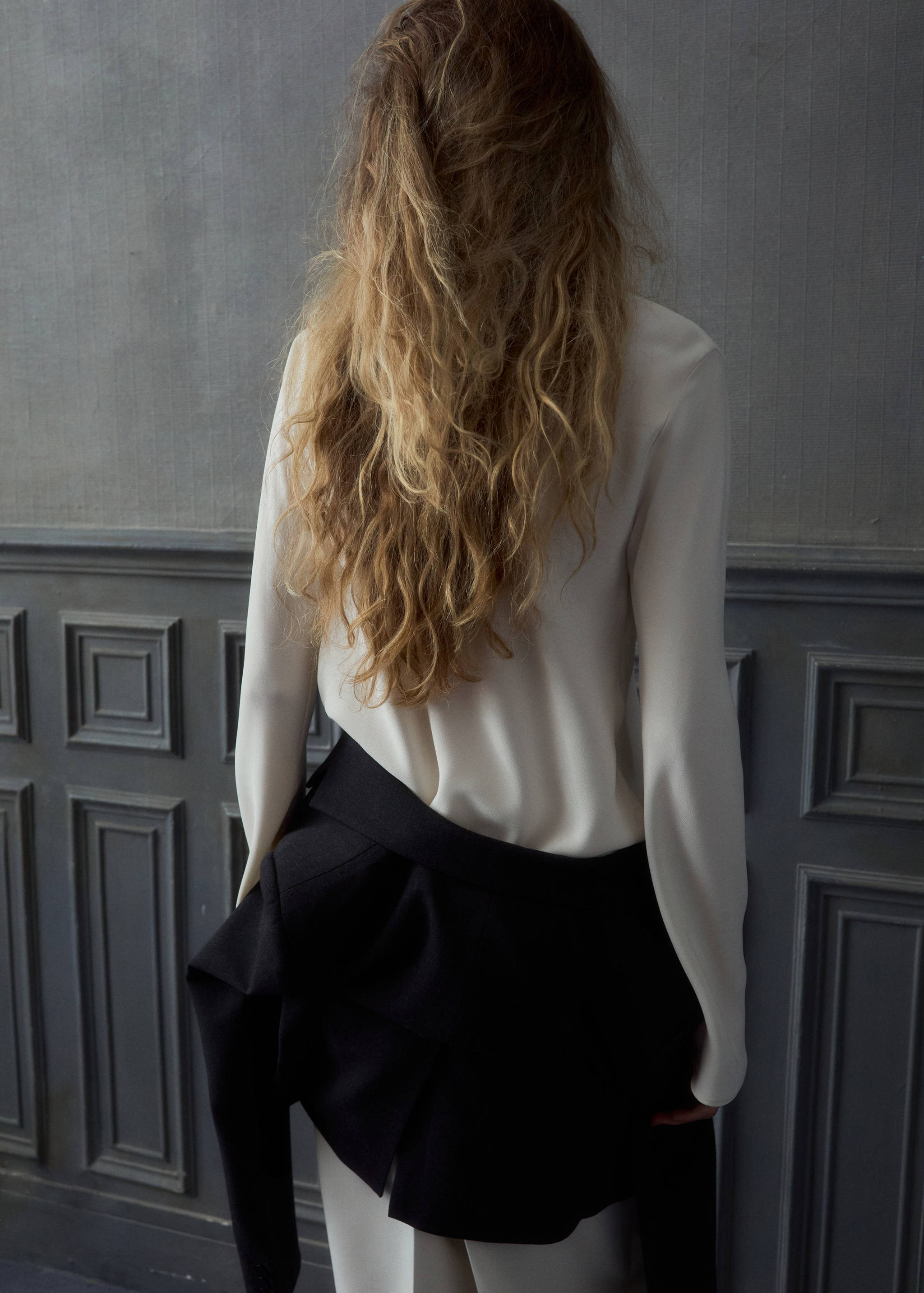 Blouse col bateau drapé - Verso de l’article