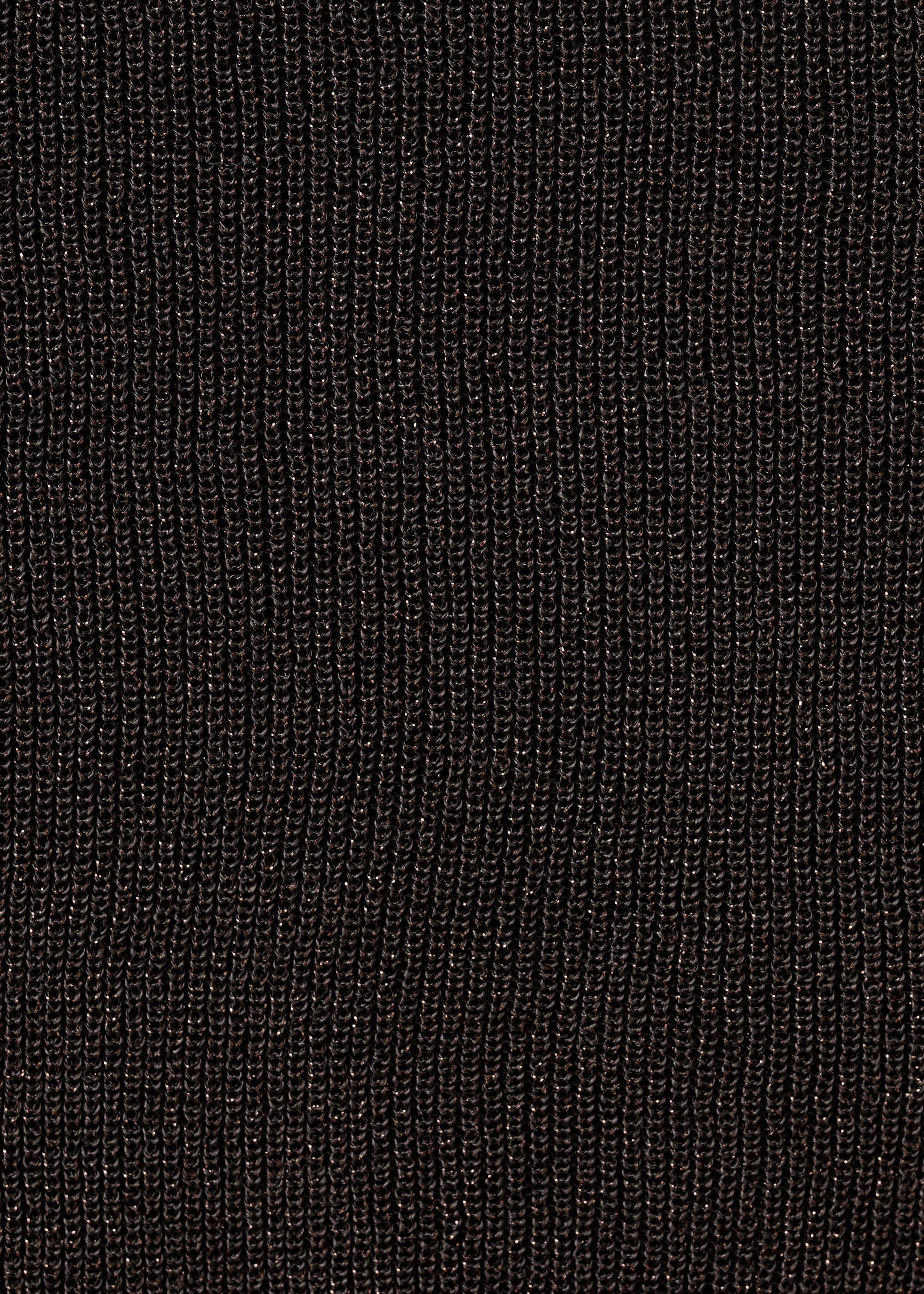 Lurex knitted V-neck top - Details of the article 0