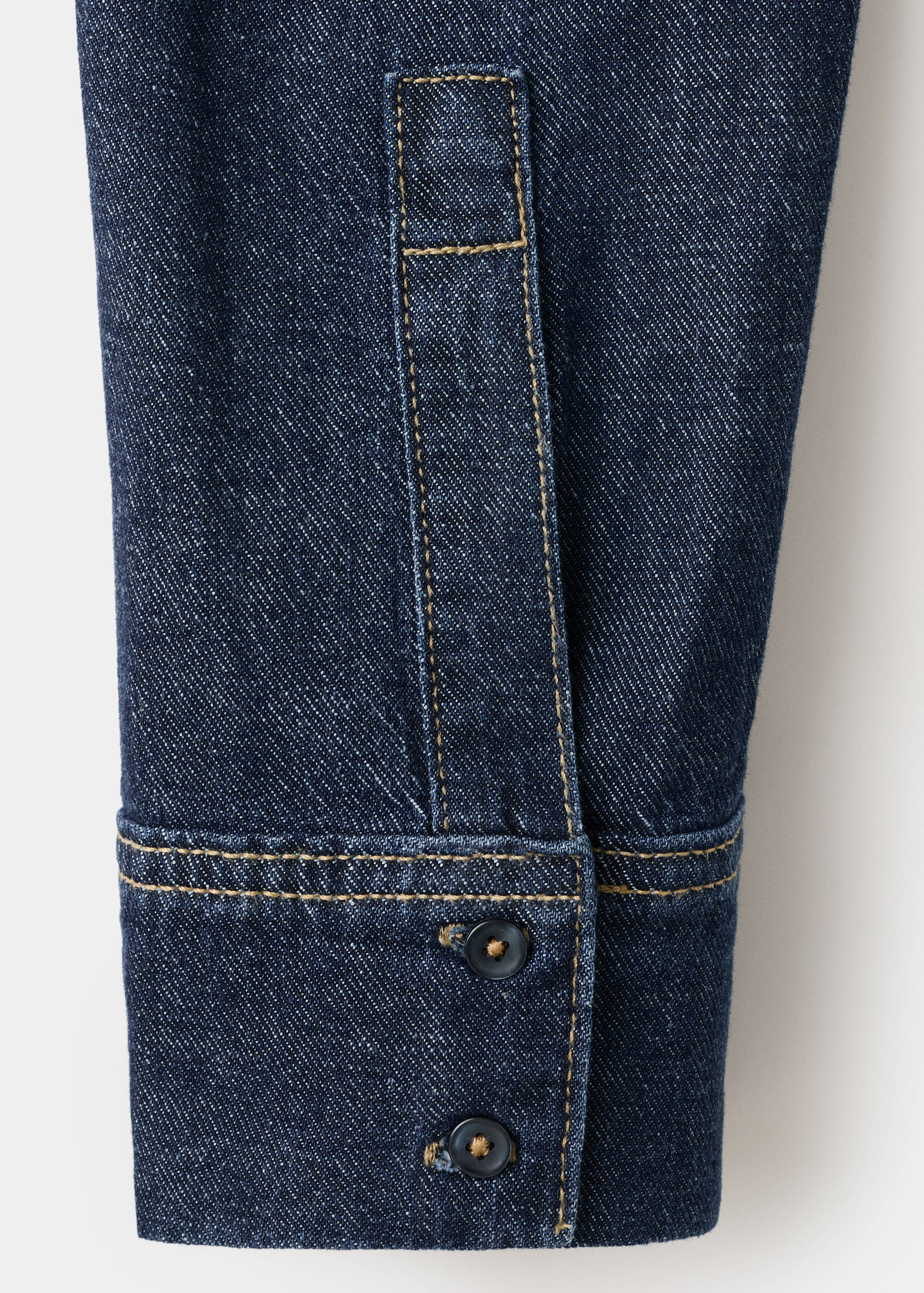 Denim shirt with tie fastening - Details of the article 8