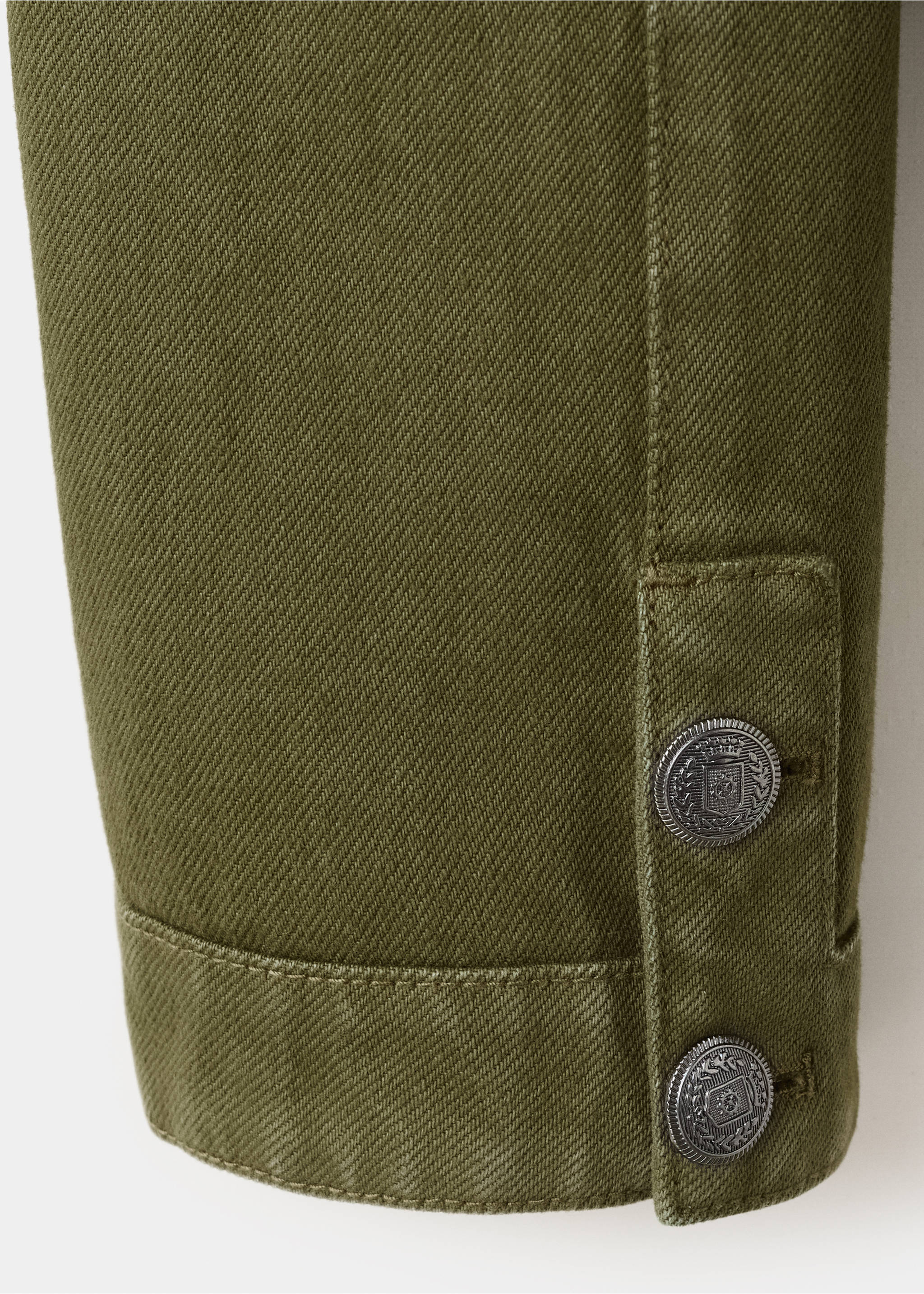 Caçadora denim botons - Detall de l'article 0, Caqui. Ref: 27077942-00.