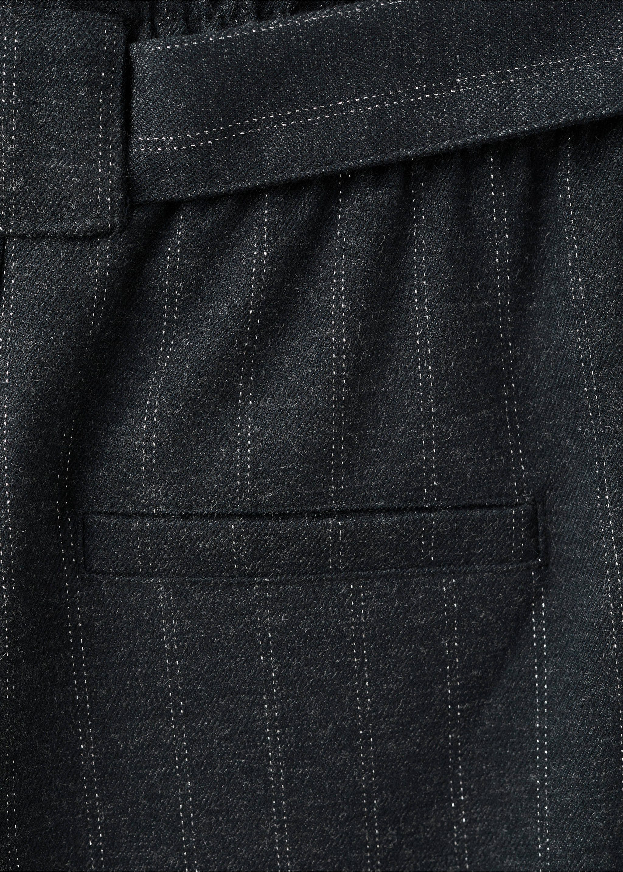 Lurexhose mit Streifenmuster - Detail des Artikels 0, Grau. Ref: 27081169-00.