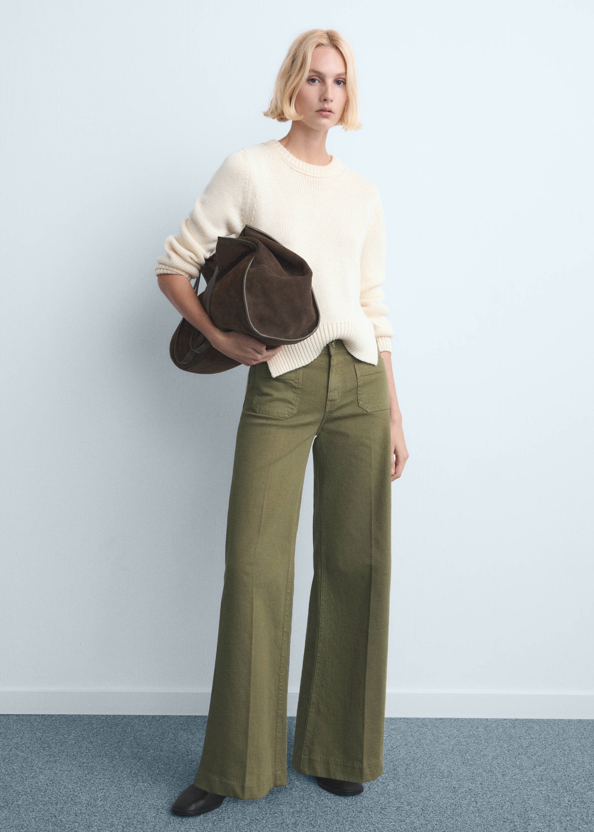 Wide leg jeans with pockets - General plane