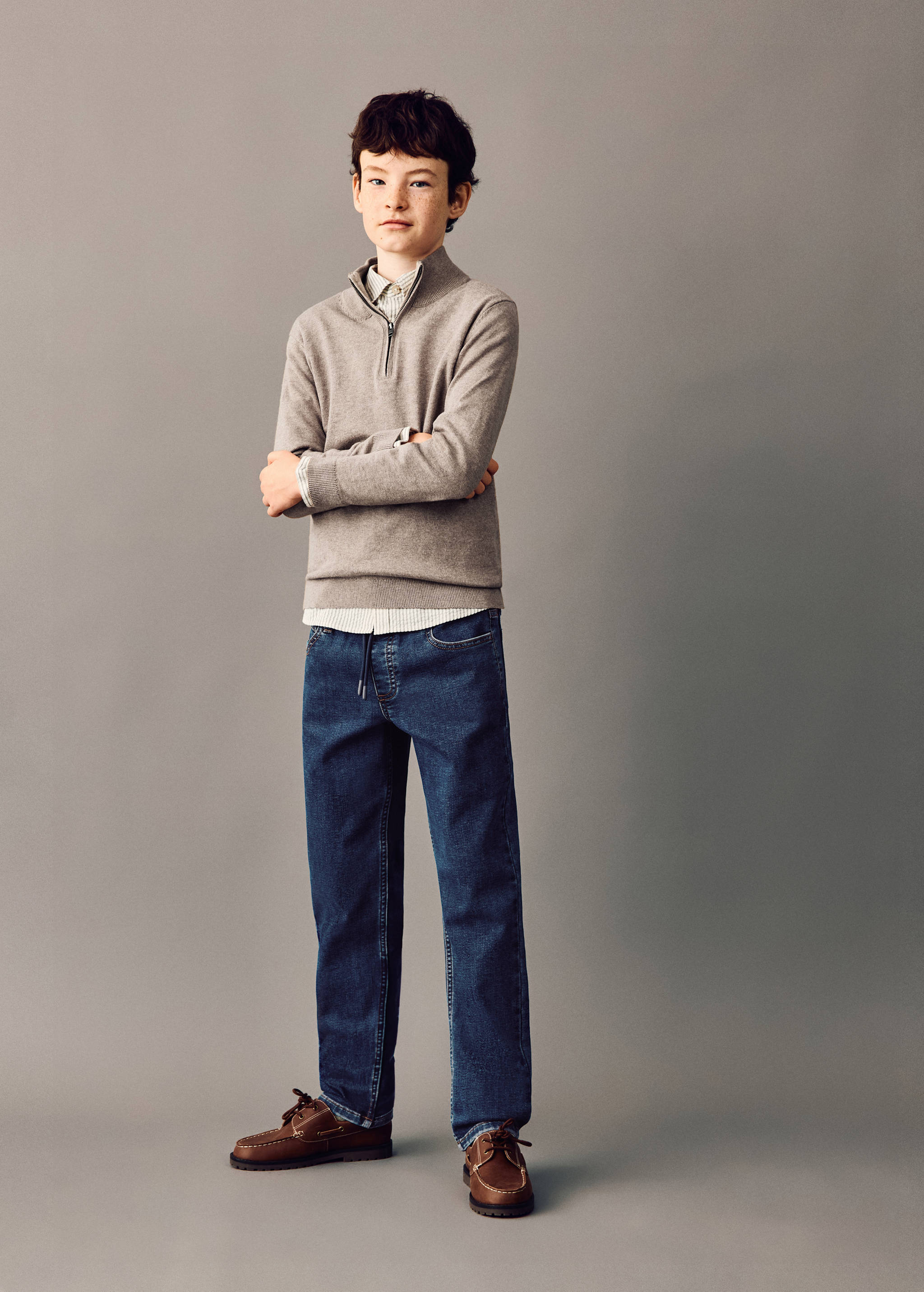 Bequeme Jeans mit Kordelzug - Allgemeine Ansicht