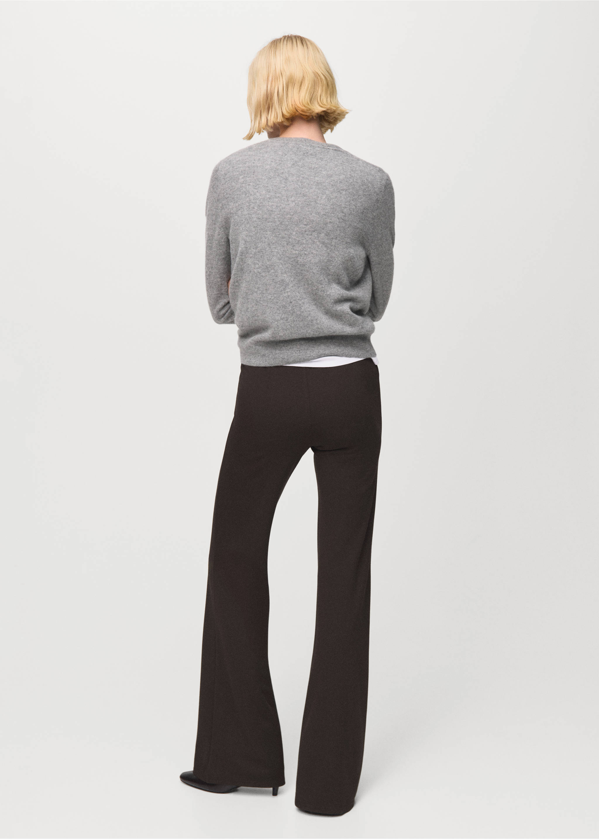 Leggings with seam detail - Reverse of the article, Brown. Ref: 27081251-00.