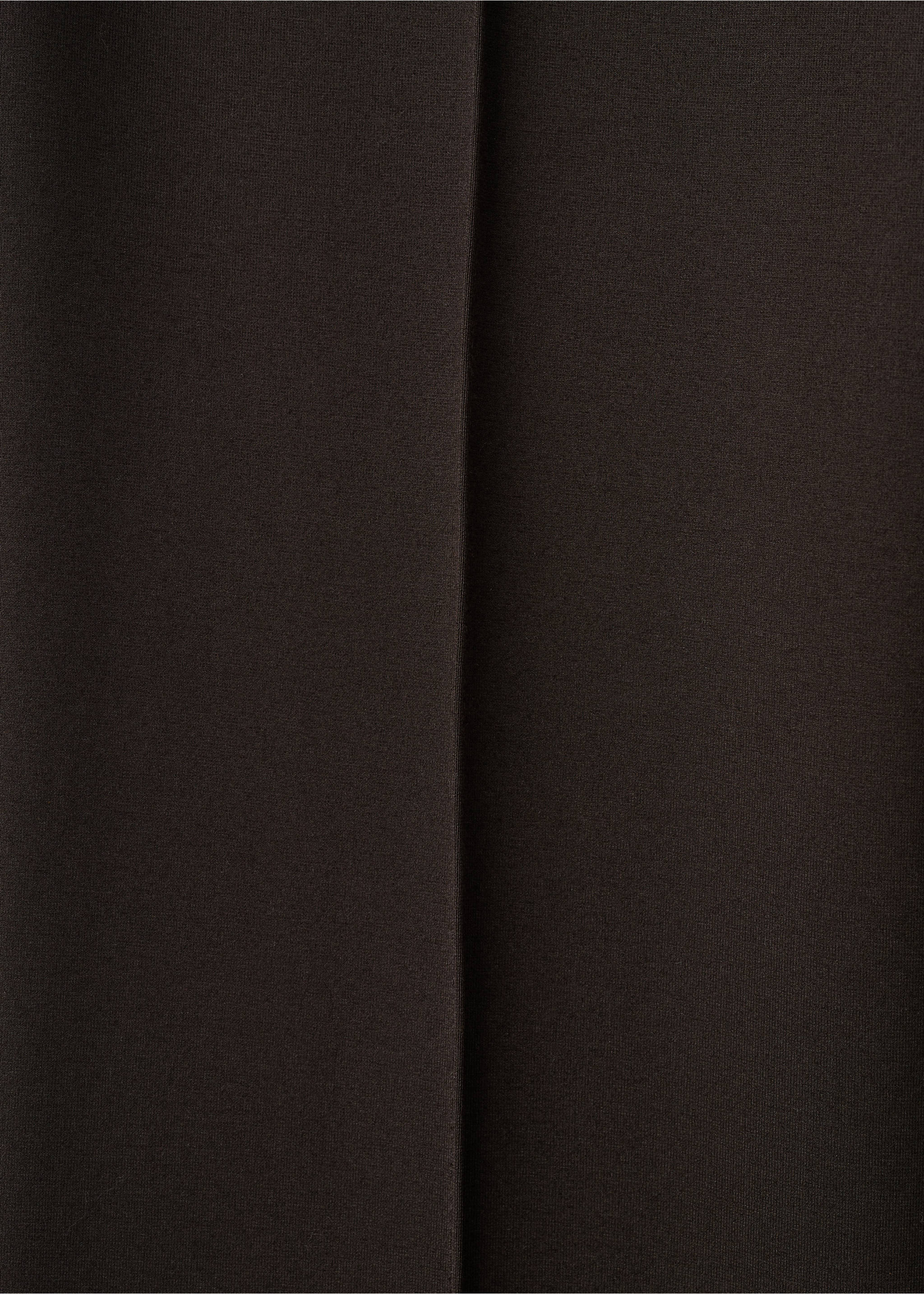 Leggings with seam detail - Details of the article 0, Brown. Ref: 27081251-00.