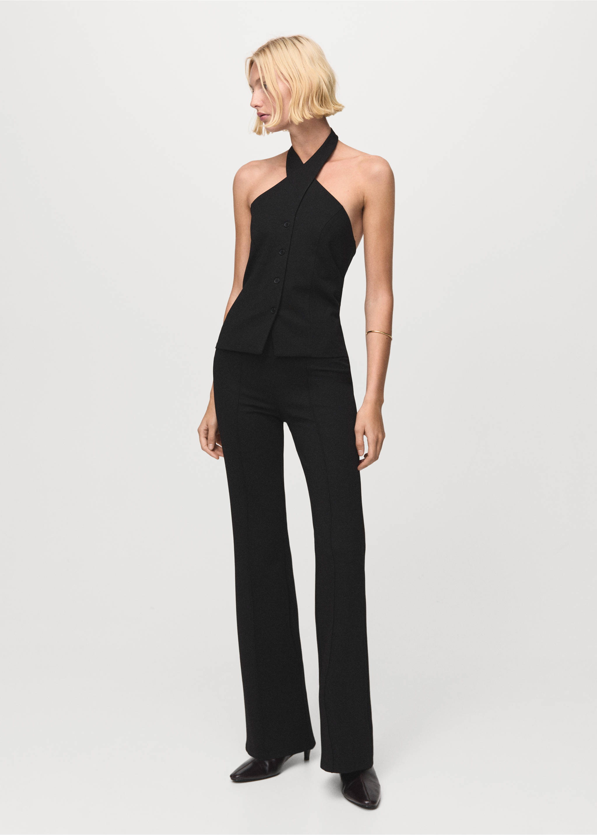 Leggings with seam detail - General plane, Black. Ref: 27081251-00.