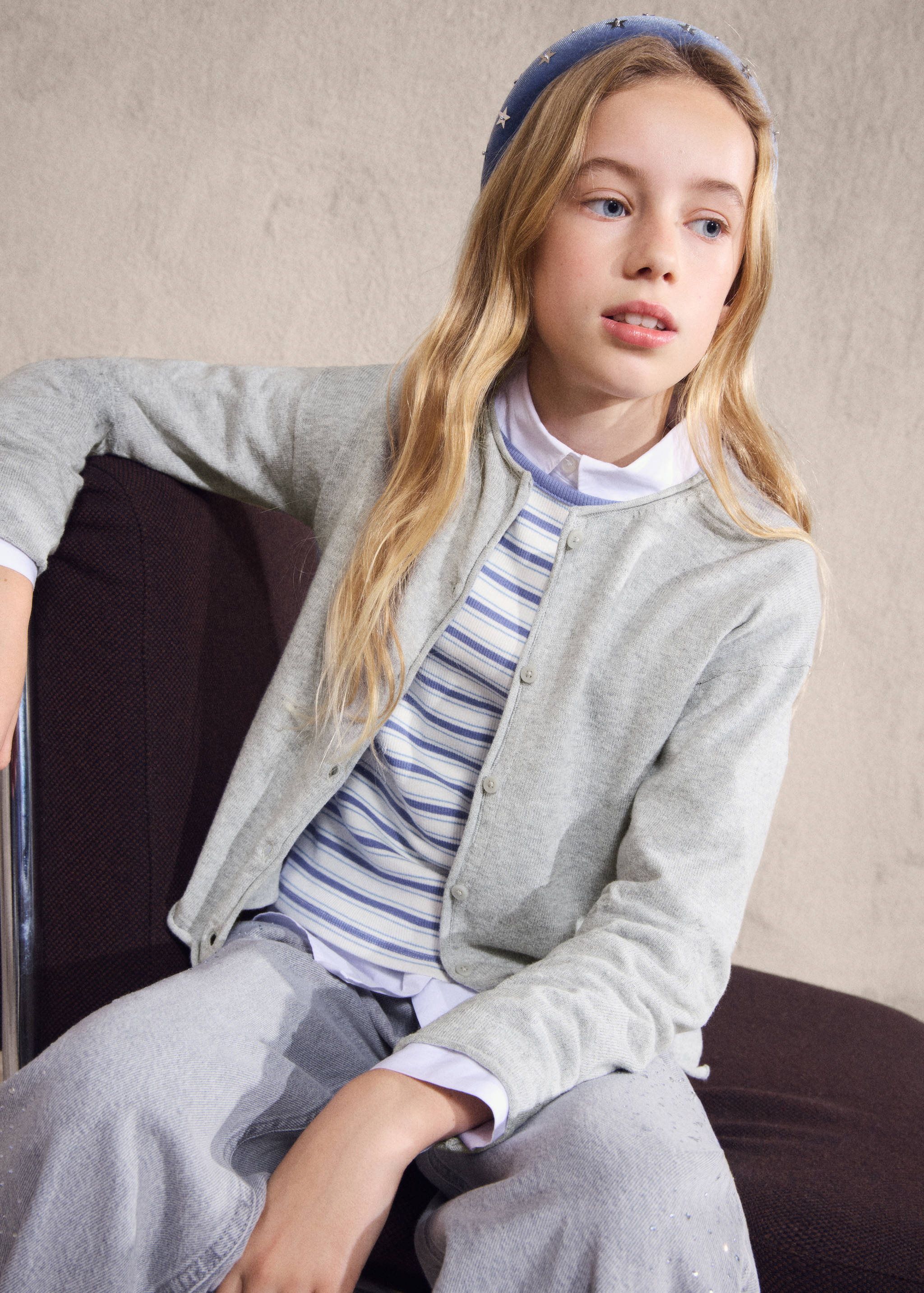 Stickad långärmad cardigan - Detaljer om artikeln 5