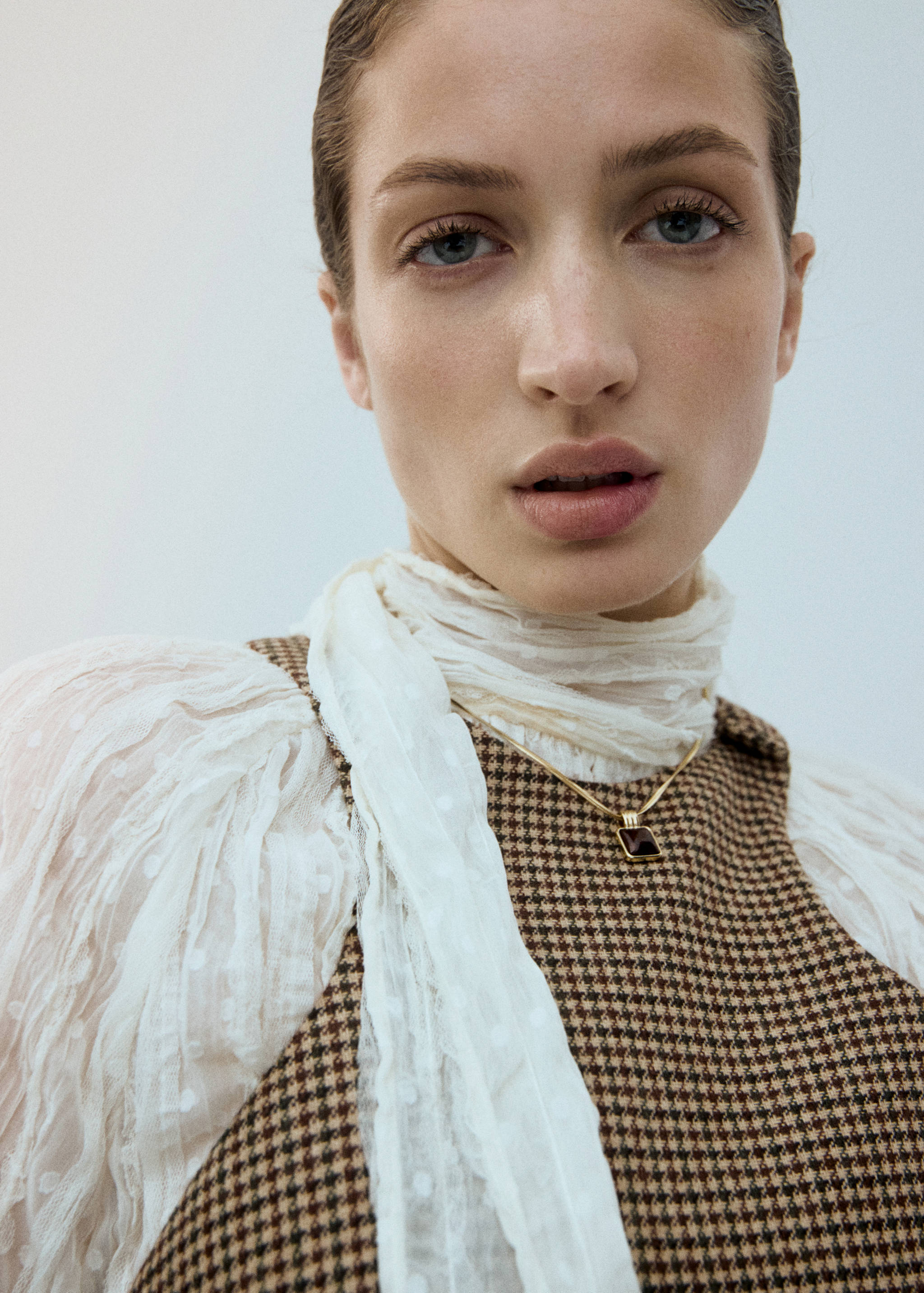 Houndstooth wool-blend dress - Details of the article 1
