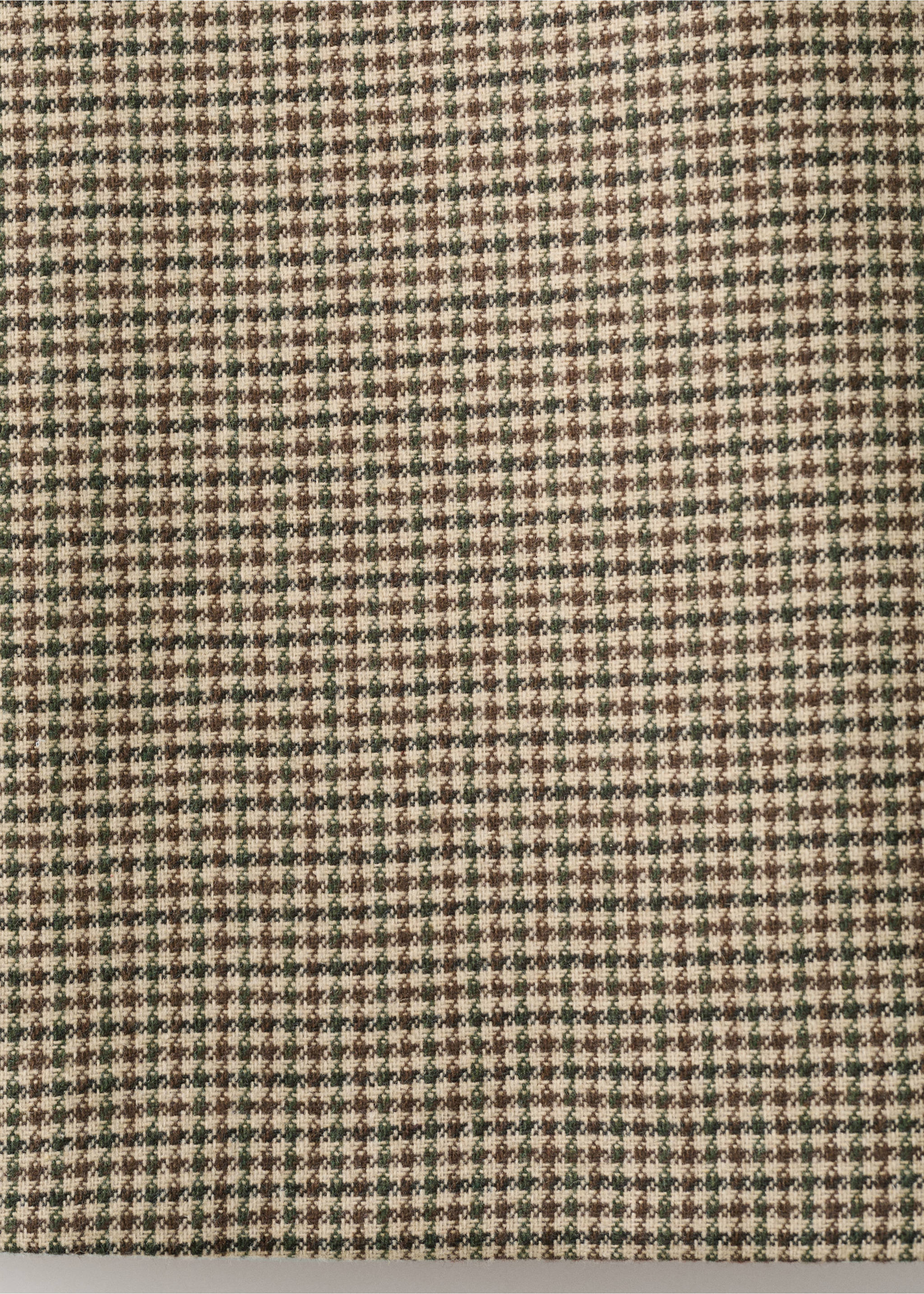 Houndstooth wool-blend dress - Details of the article 0, Medium Brown. Ref: 27081318-00.