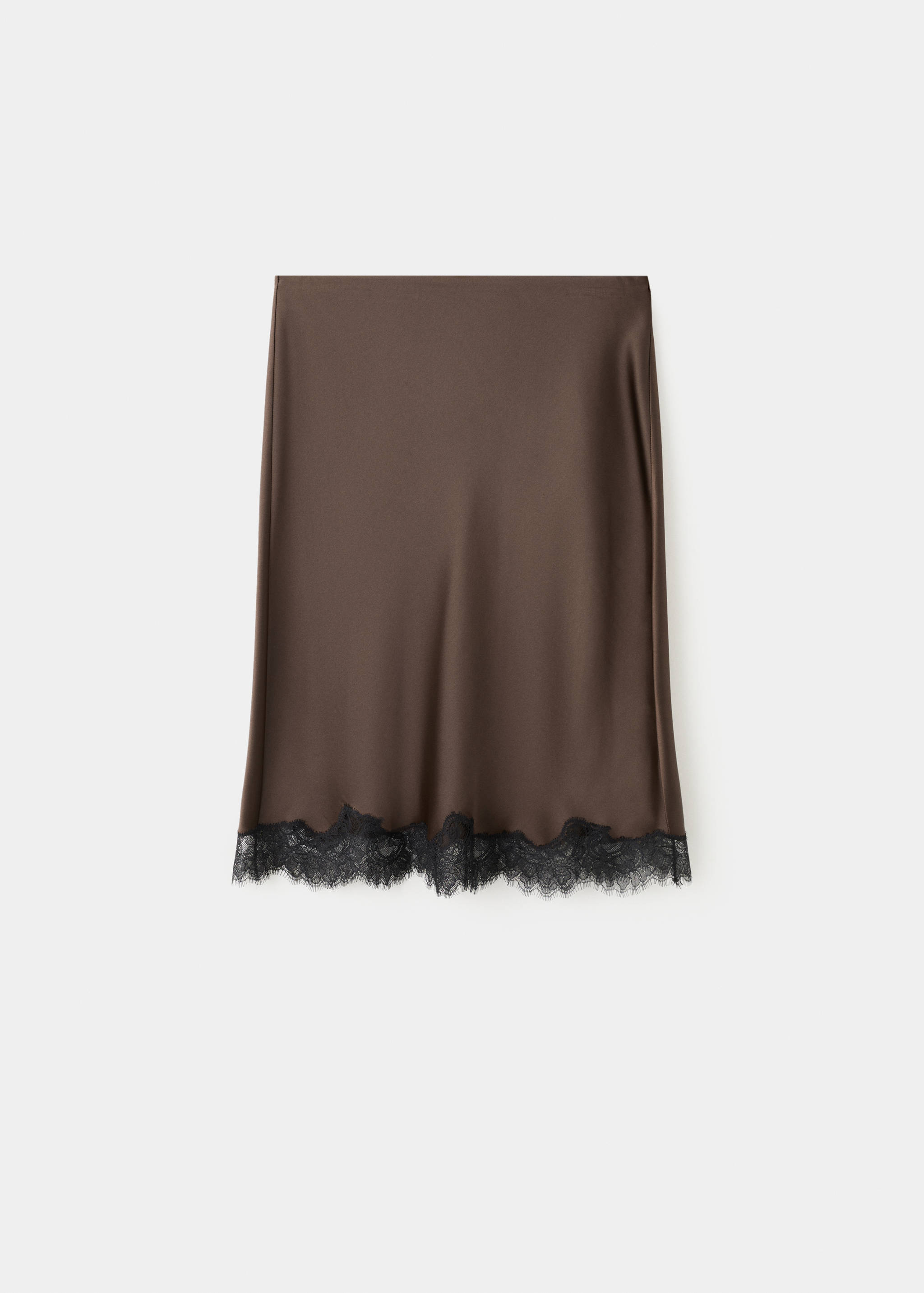 Satin lace skirt - Article without model