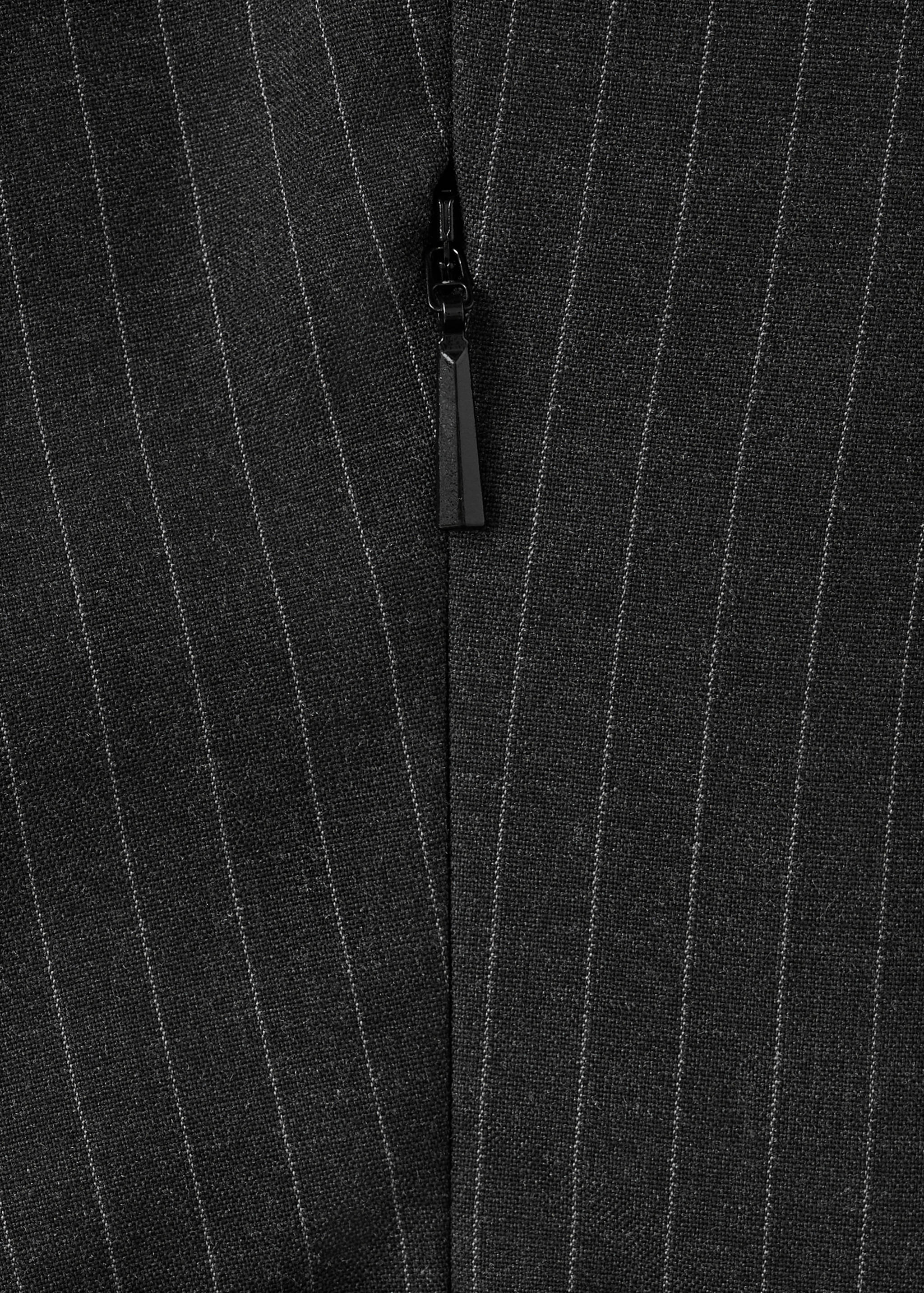 Pinstripe dress with cut-out - Details of the article 0