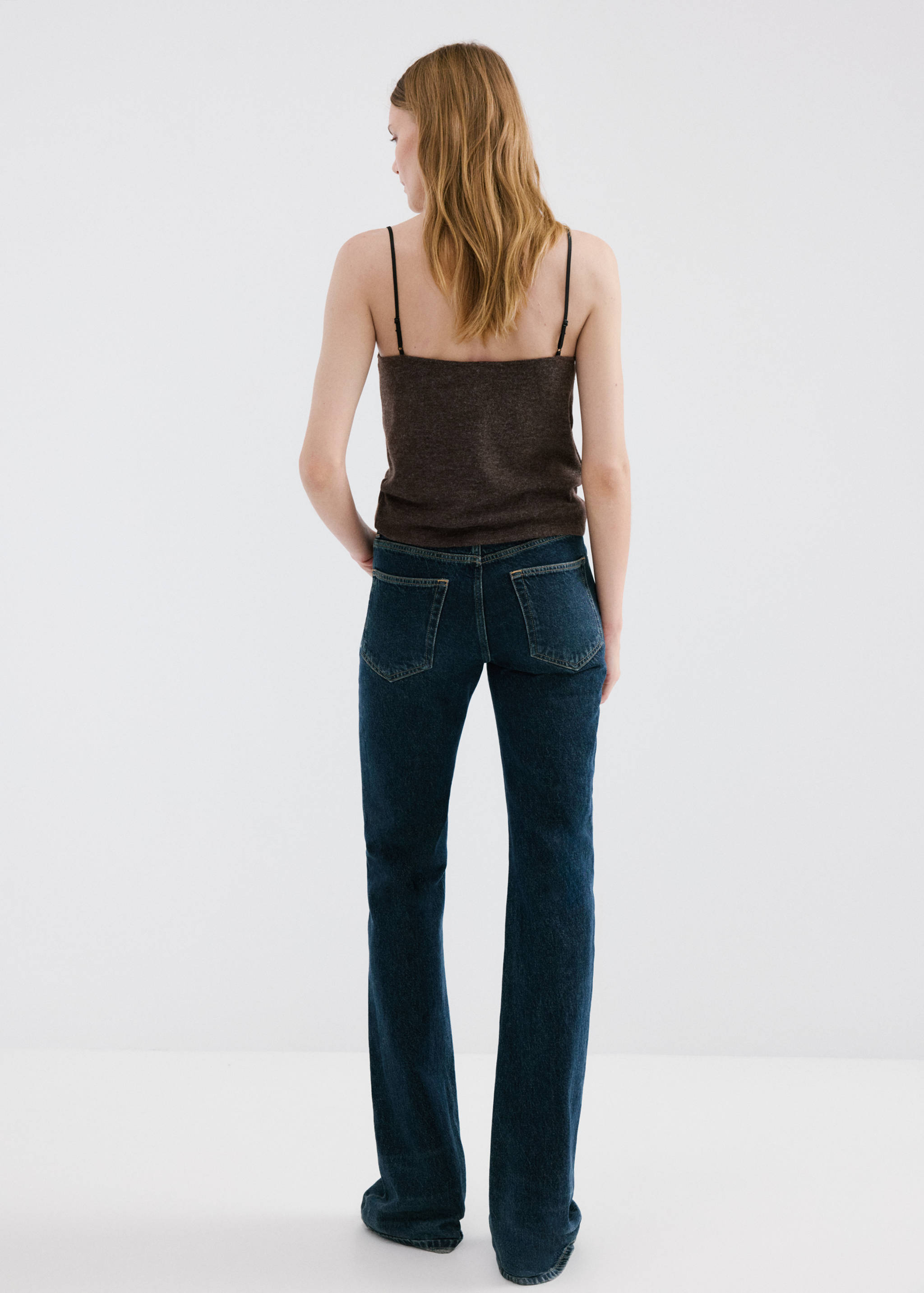 Top with lace neck - Reverse of the article
