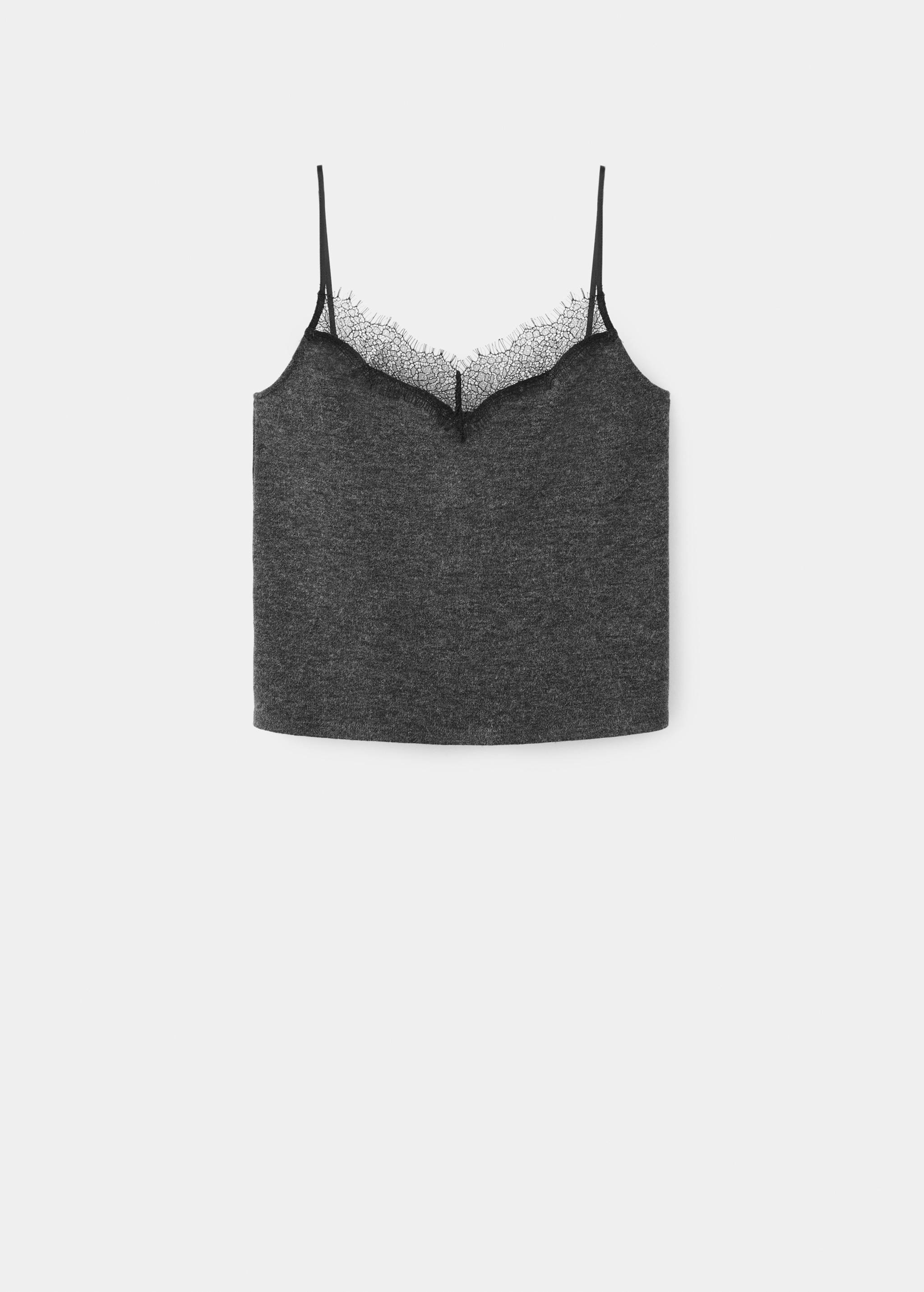 Top with lace neck - Article without model