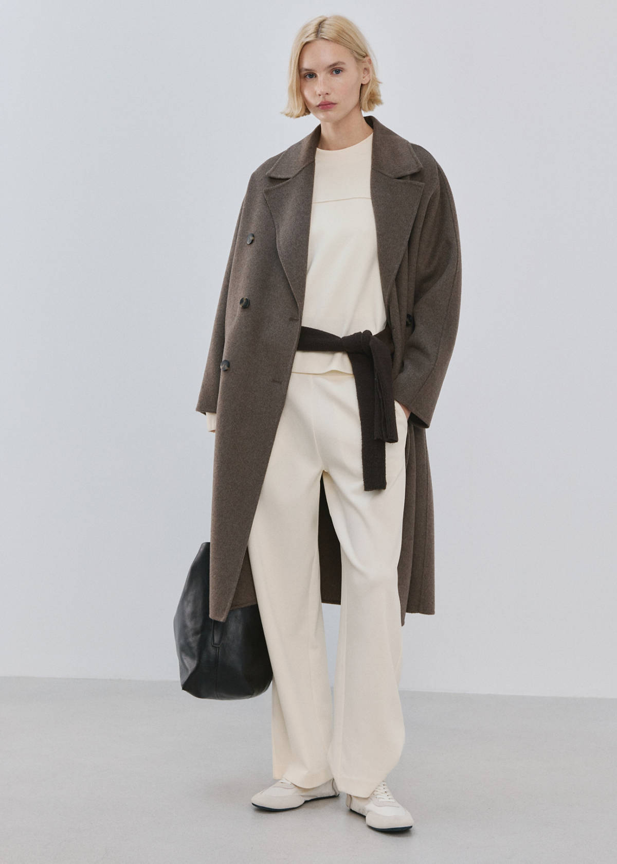 Ruched sleeve sweatshirt