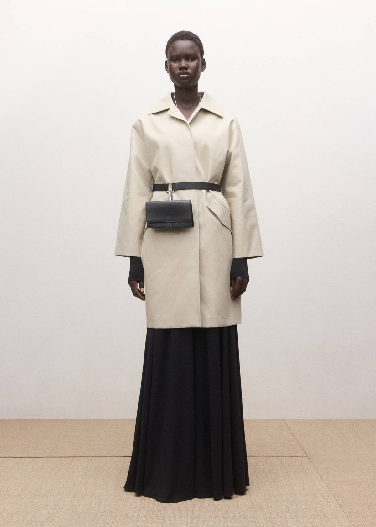 100% cotton trench with pockets