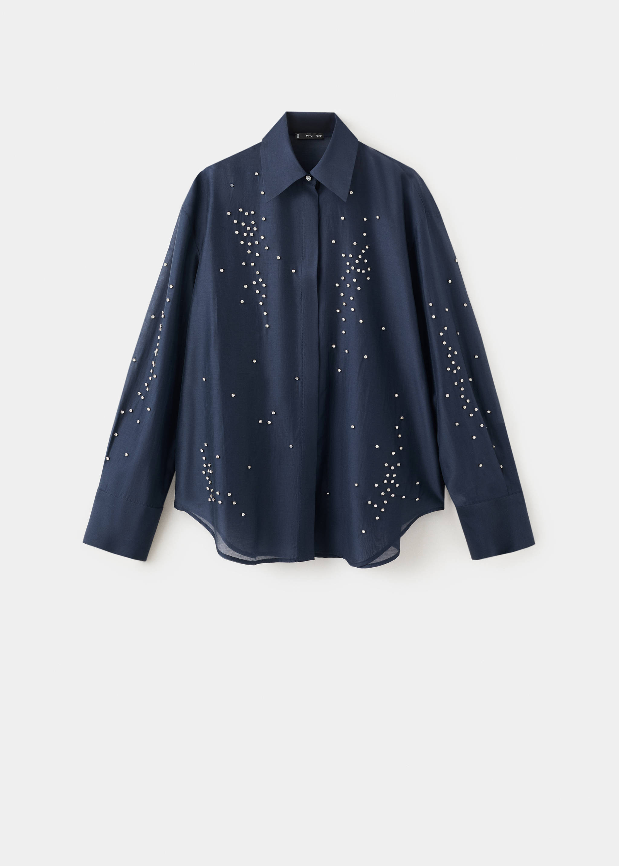 Lyocell shirt with rhinestones - Article without model
