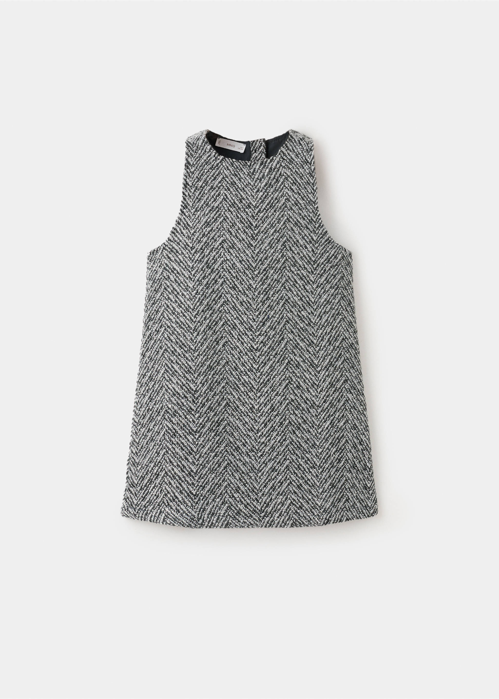Tweedklänning i lurex - Artikel utan modell, Blå. Ref: 27091181-00.