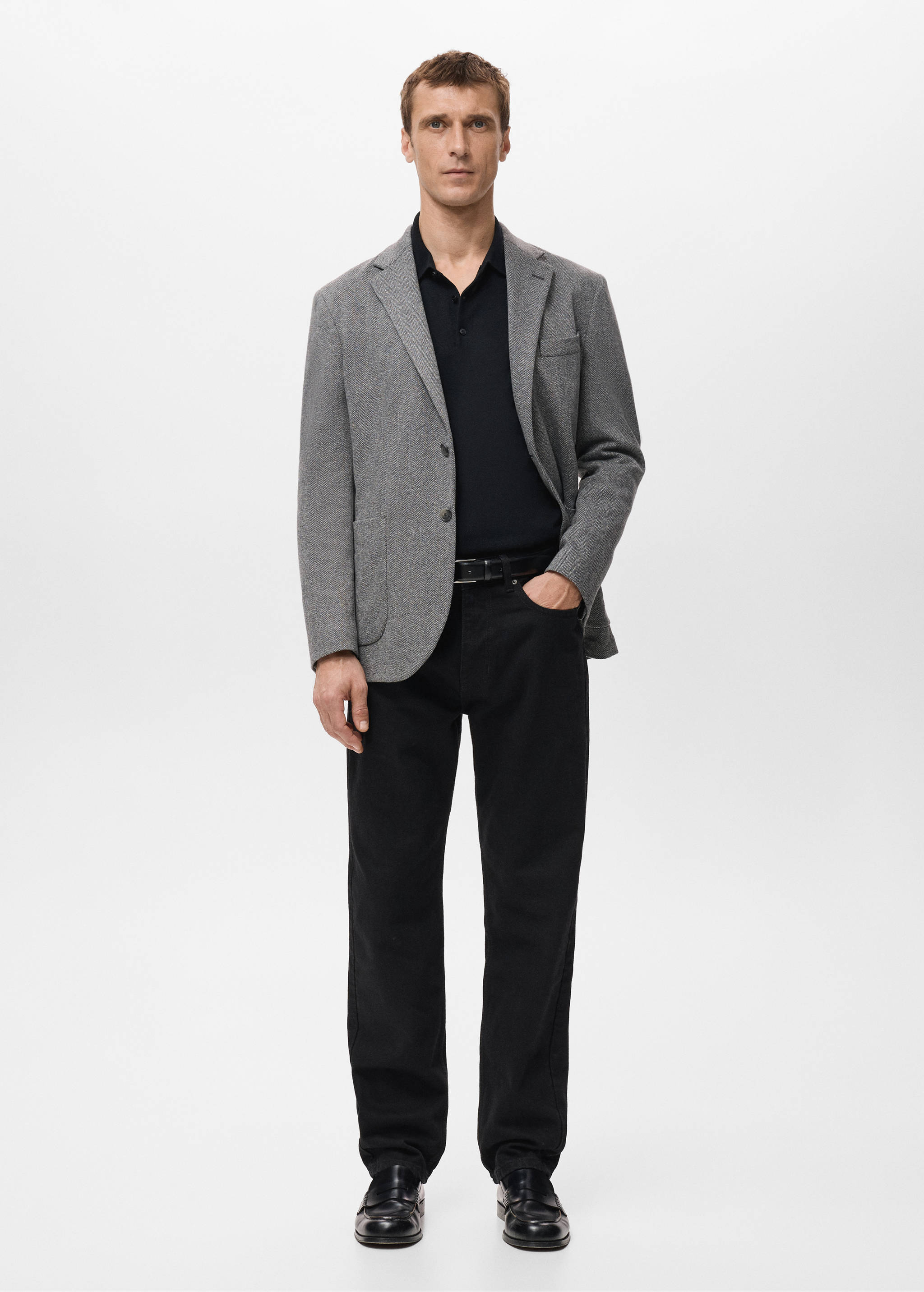Σακάκι ψαροκόκαλο slim fit - Γενικό πλάνο