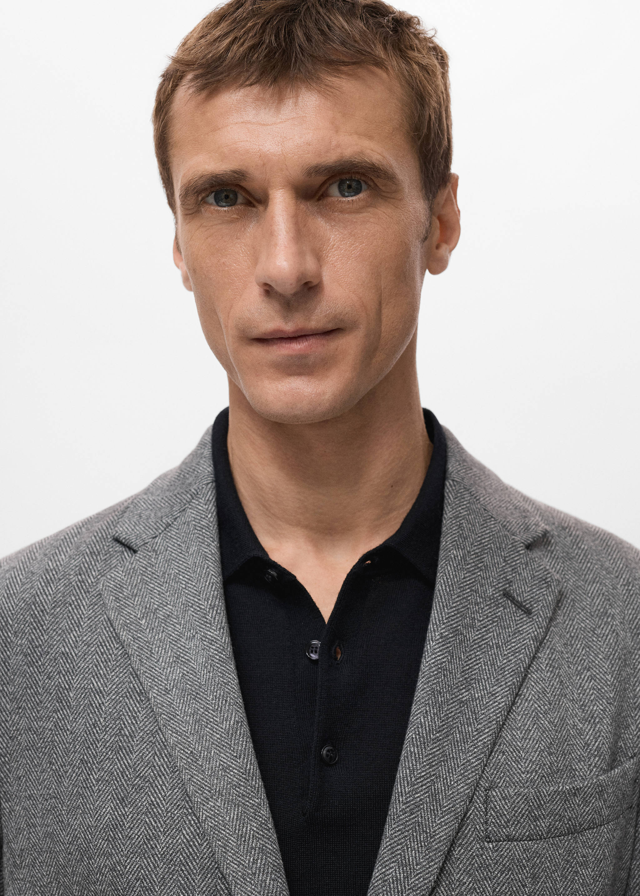 Σακάκι ψαροκόκαλο slim fit - Λεπτομέρεια του προϊόντος 1