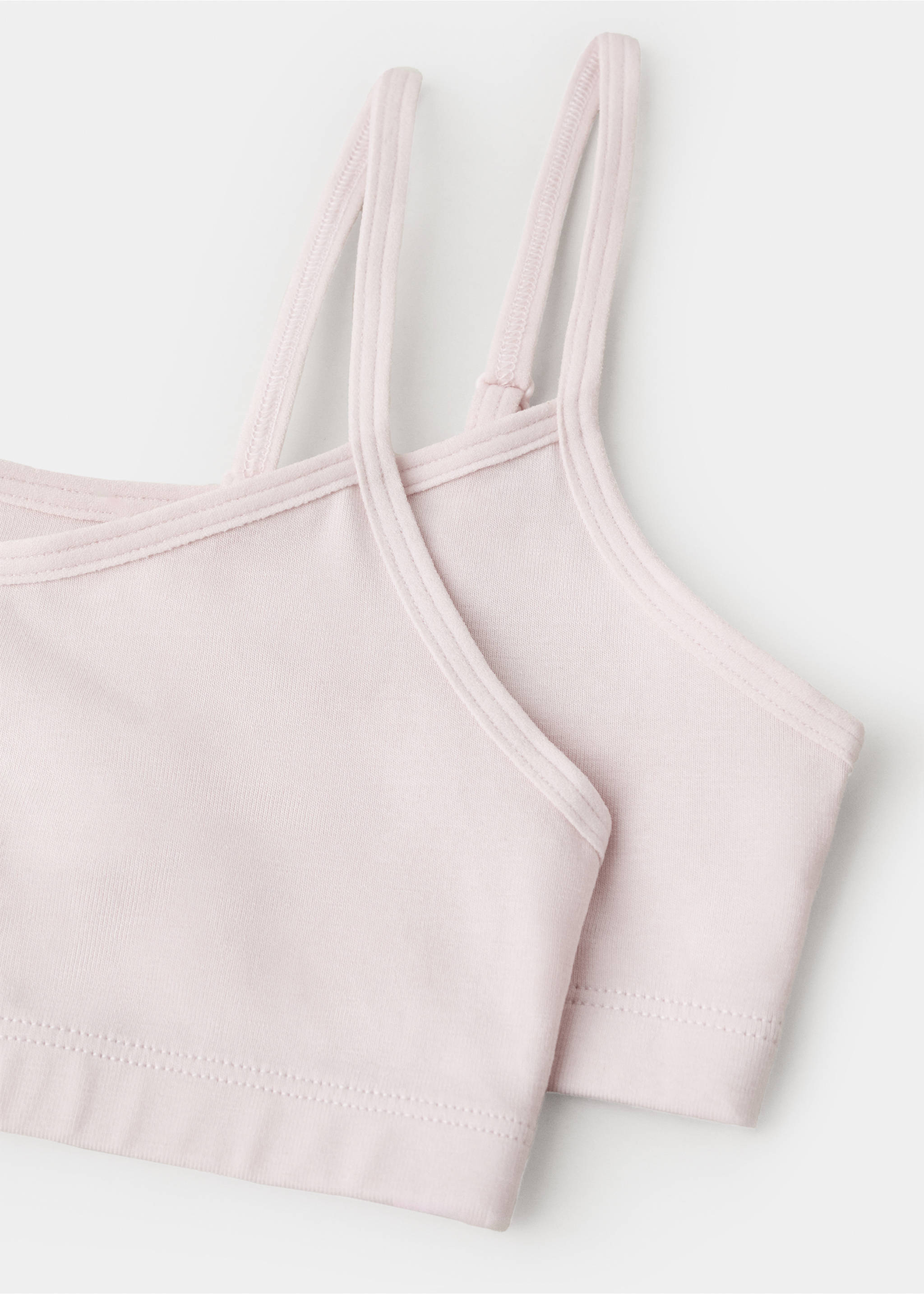 Pink bralette pack close-up detail., Pink. Ref: 27091232-00.
