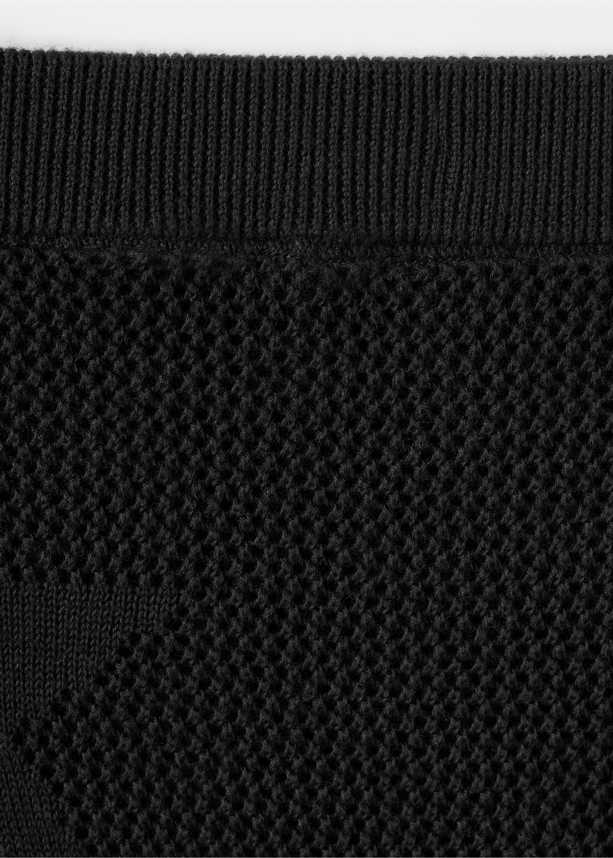 Faldilla punt estrelles semitransparent - Detall de l'article 8, Negre. Ref: 27091280-00.
