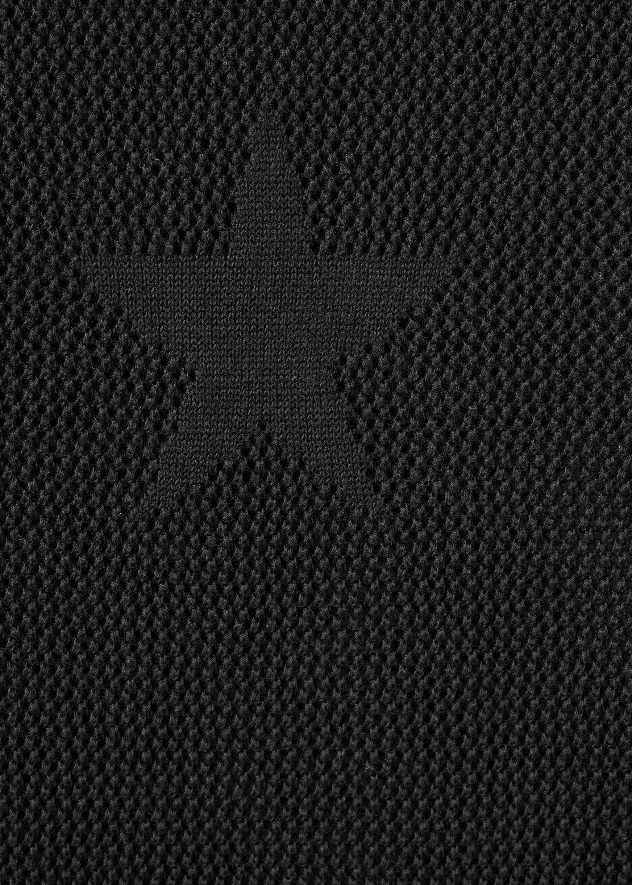 Faldilla punt estrelles semitransparent - Detall de l'article 0, Negre. Ref: 27091280-00.