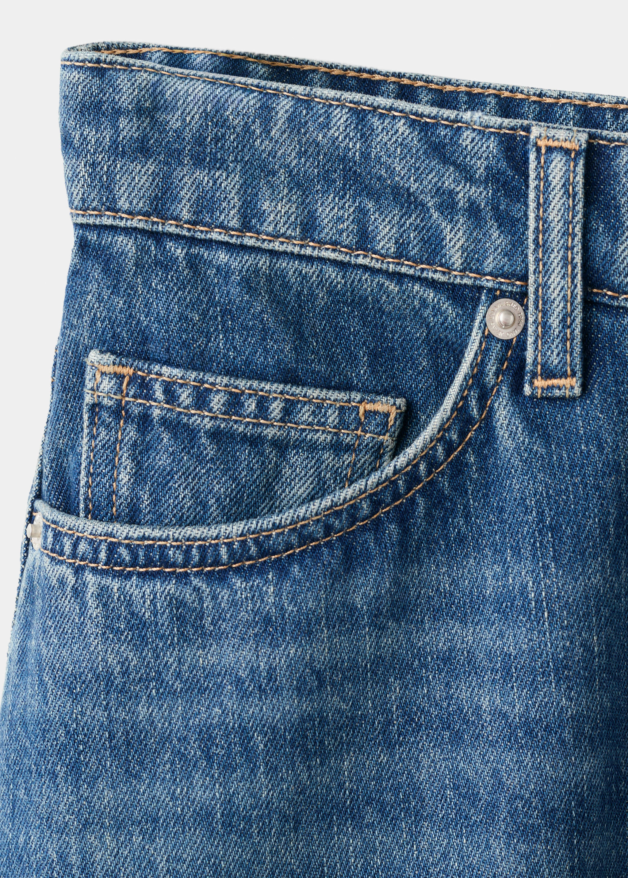 Denim midi-skirt - Details of the article 0