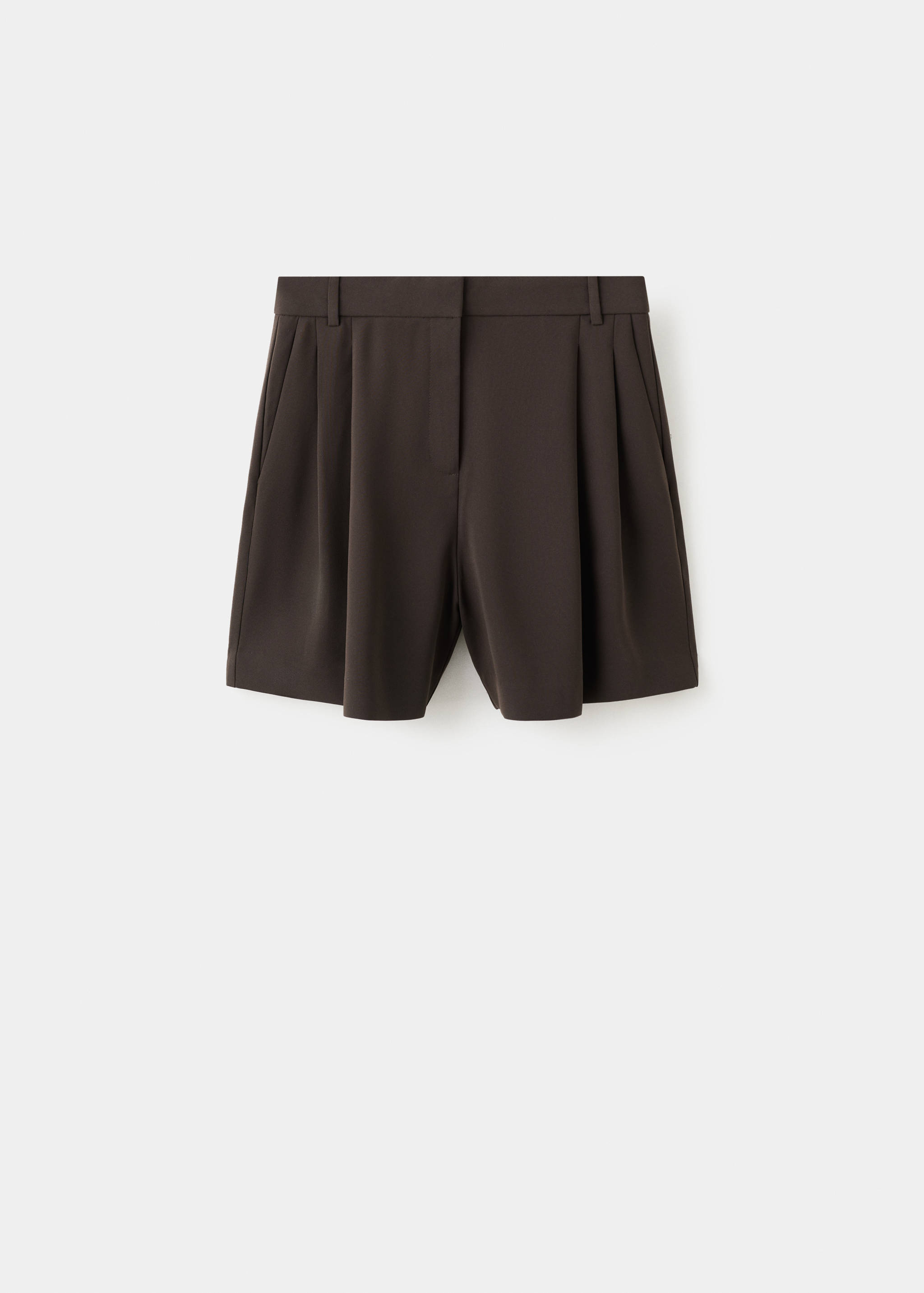 Straight mid-rise bermuda shorts - Article without model