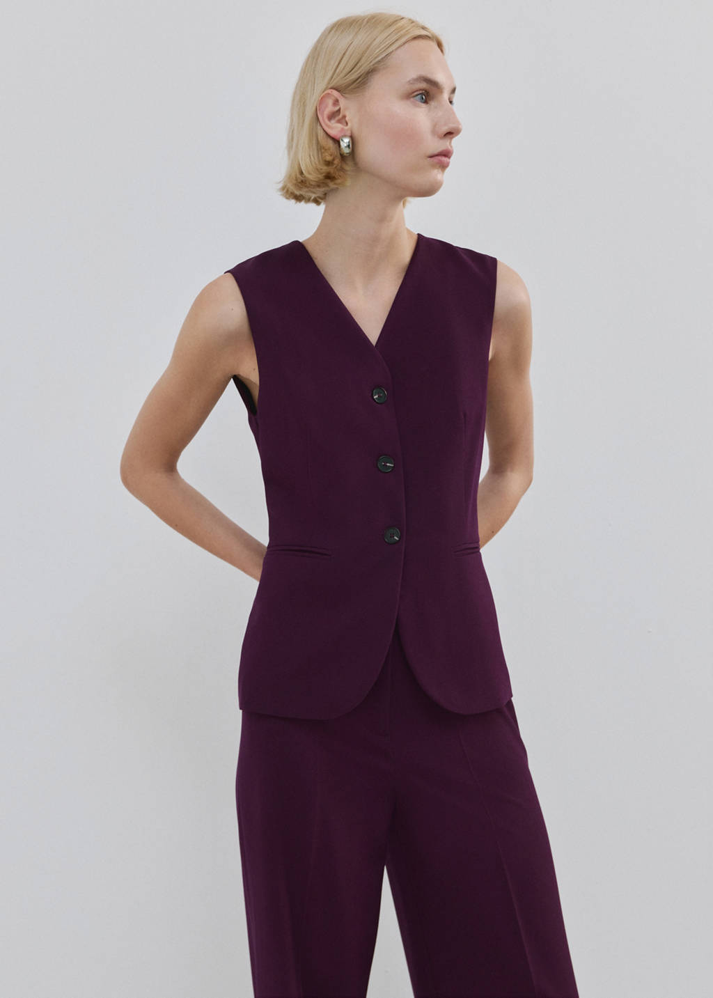 Long suit-style jumpsuit - Women | MANGO OUTLET USA
