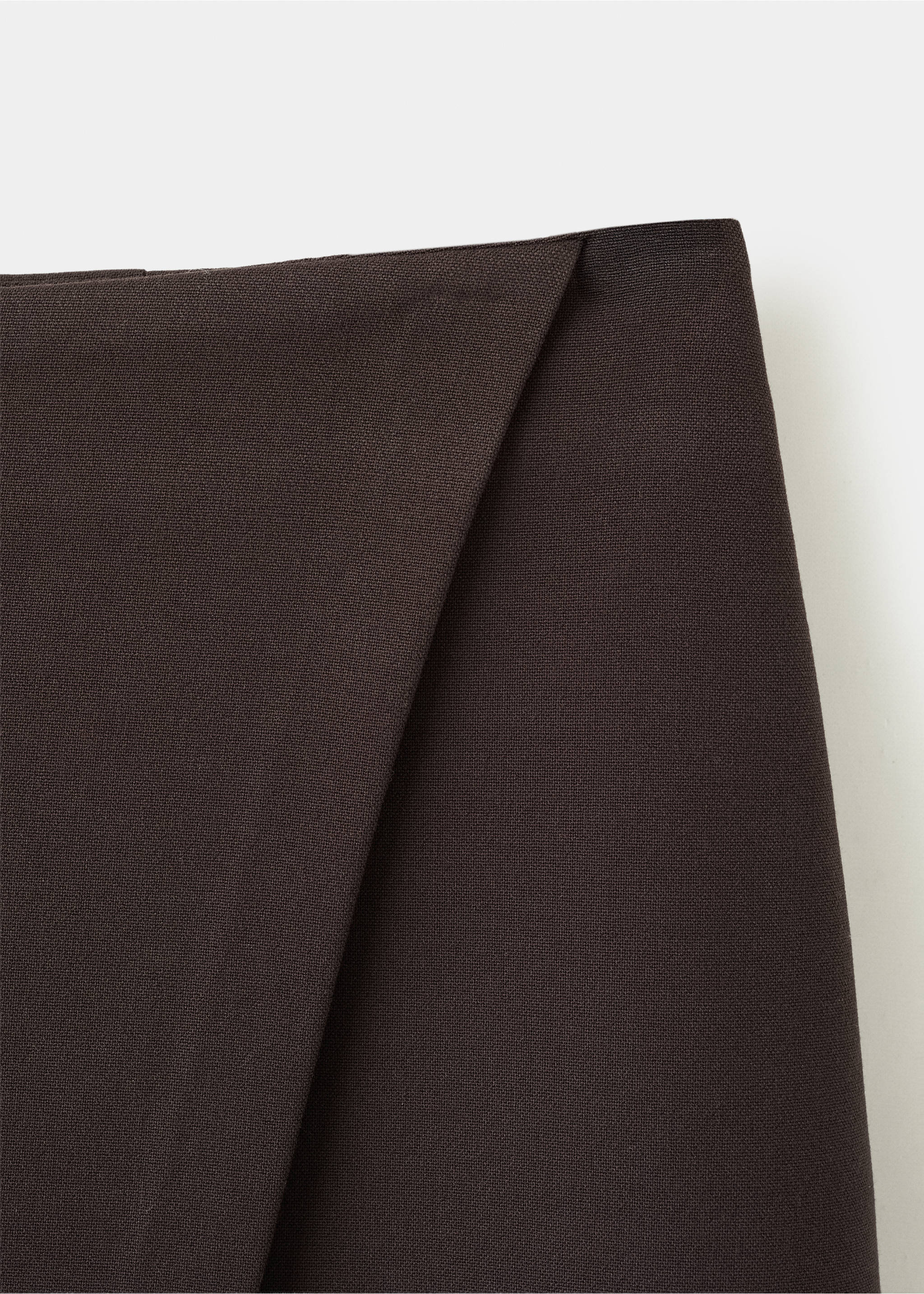 Wrapped skort - Details of the article 8, Chocolate. Ref: 27094095-00.