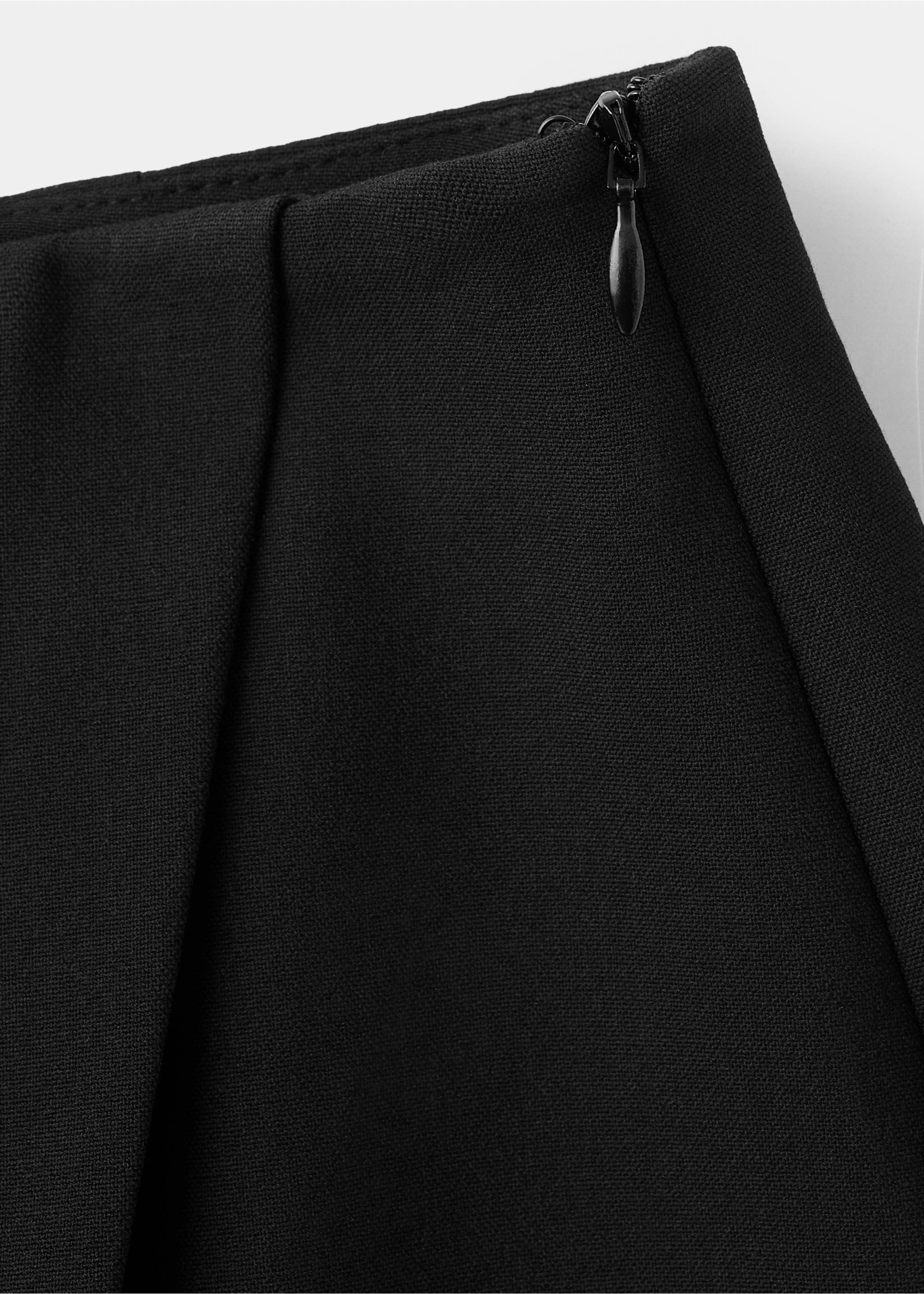 Wrapped skort - Details of the article 8, Black. Ref: 27094095-00.