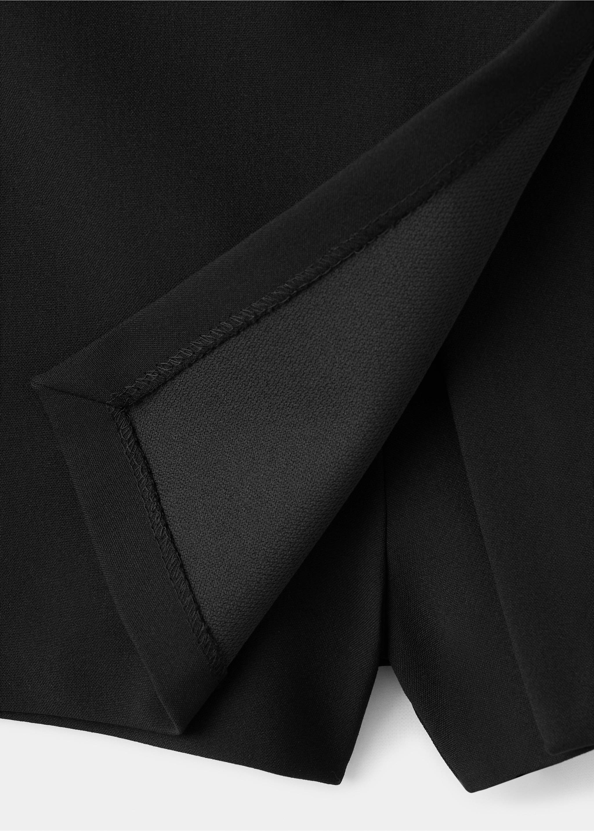 Wrapped skort - Details of the article 0, Black. Ref: 27094095-00.