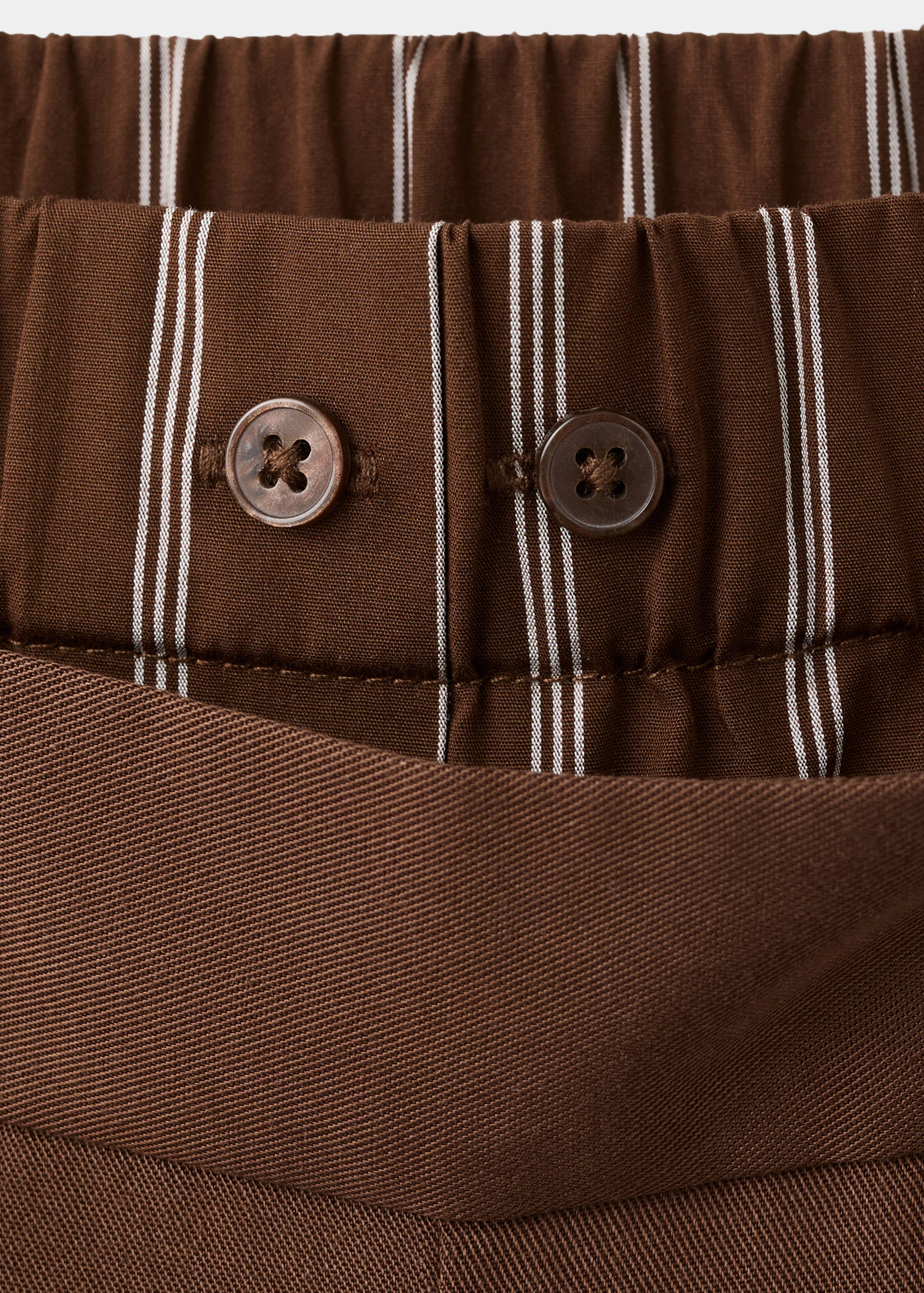 Pantalon en lyocell taille combinée à rayures - Détail de l'article 8