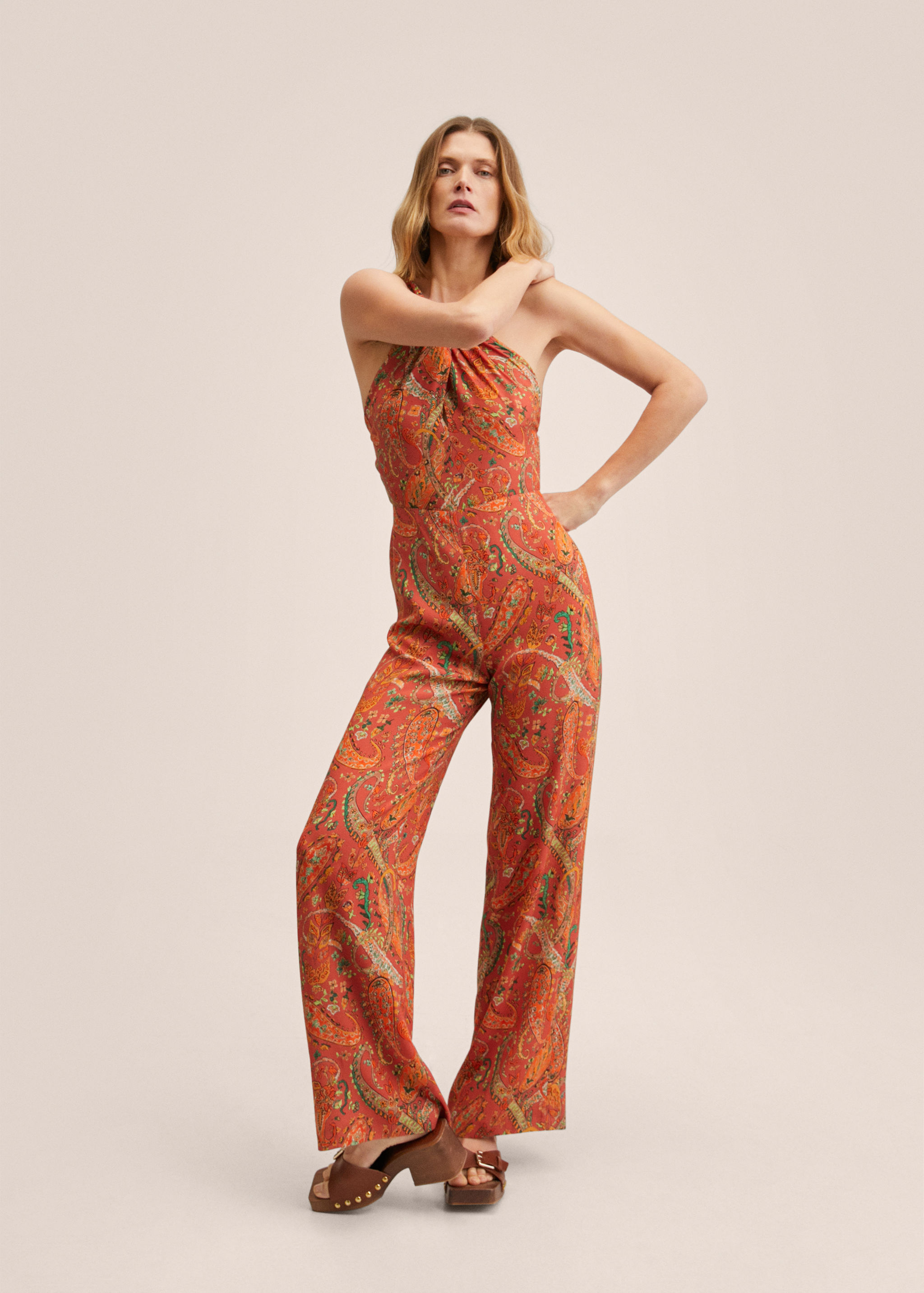 Paisley print jumpsuit - General plane