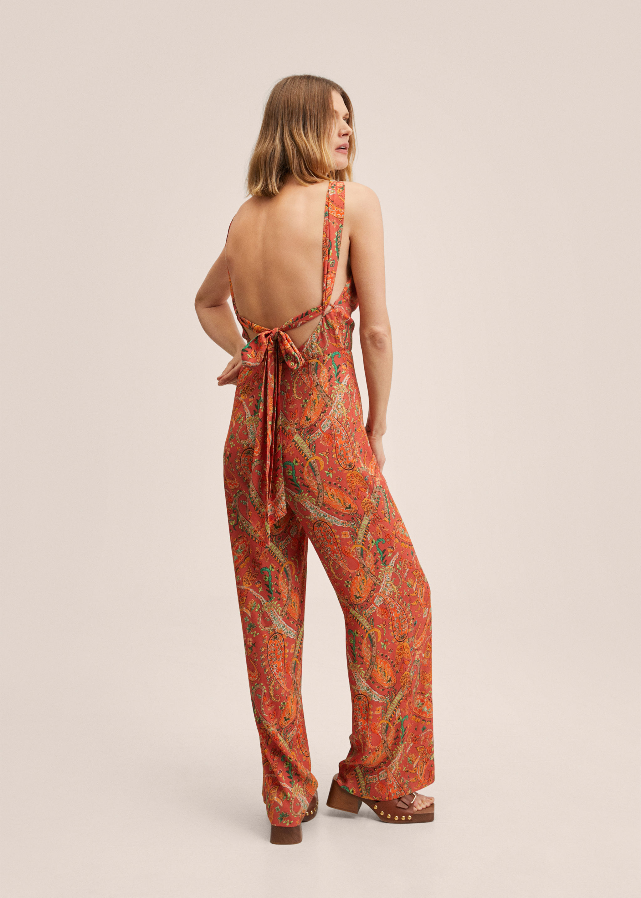 Paisley print jumpsuit - Reverse of the article