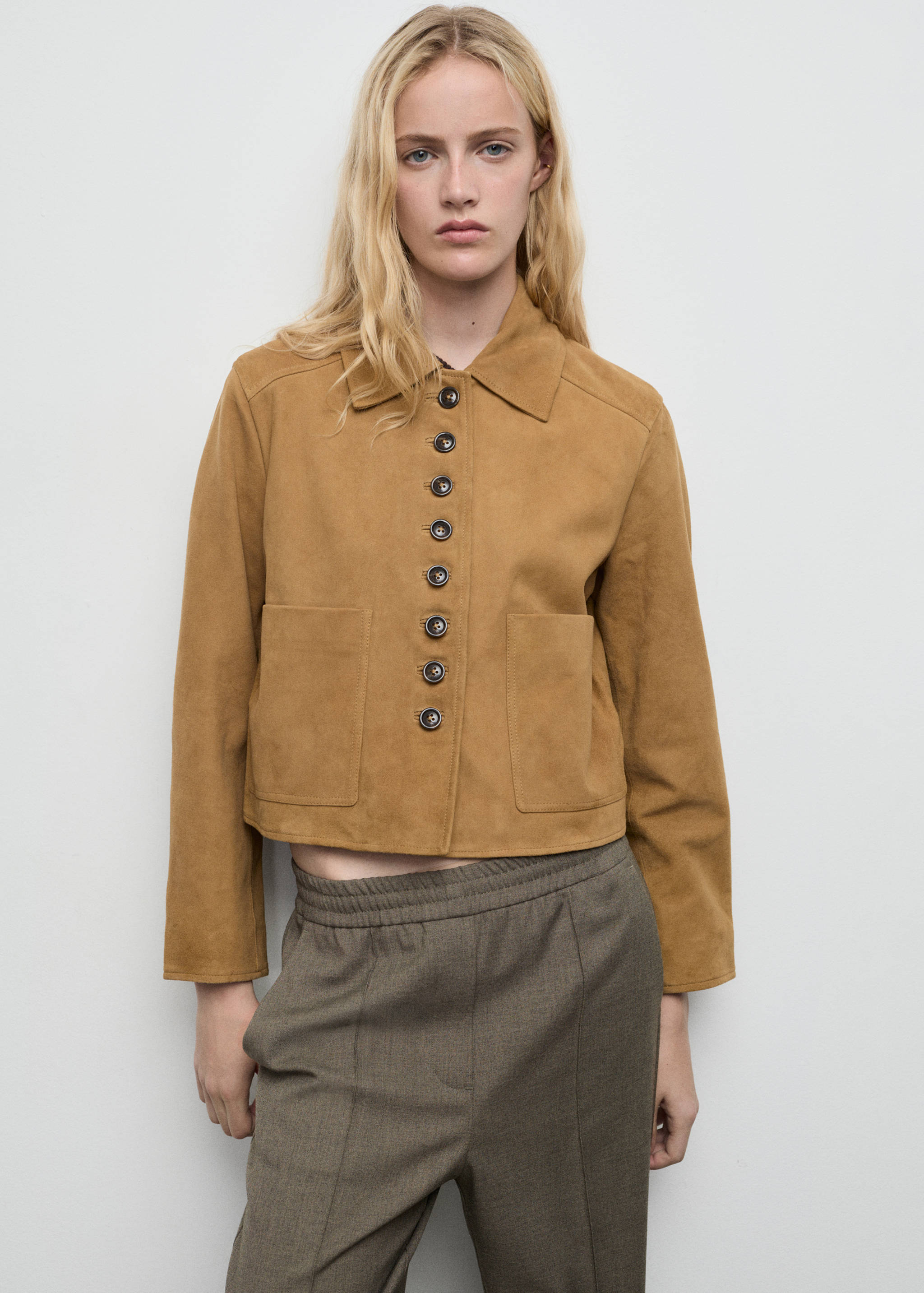Wide leg trousers with elastic waist - Details of the article 1