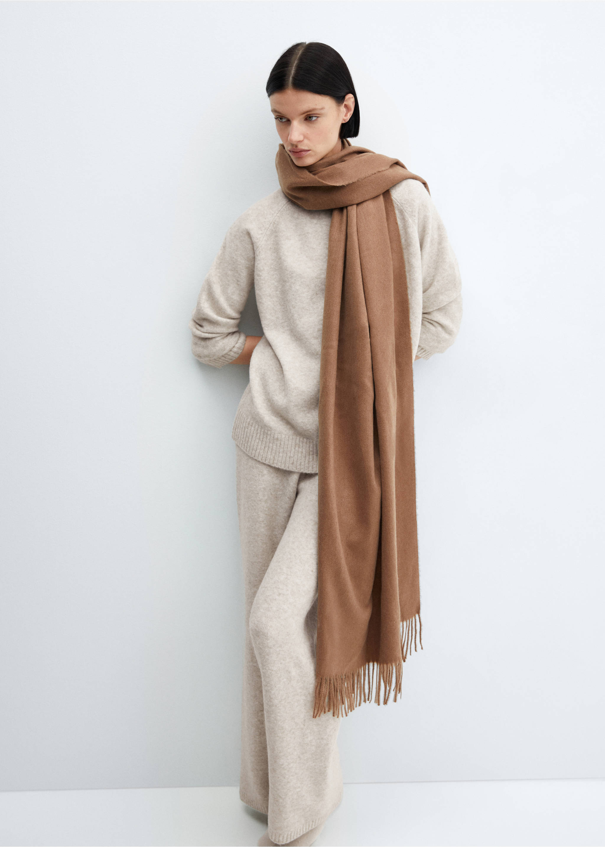 Pantalon maille long - Détail de l'article 2, Beige. Ref: 27192933-00.