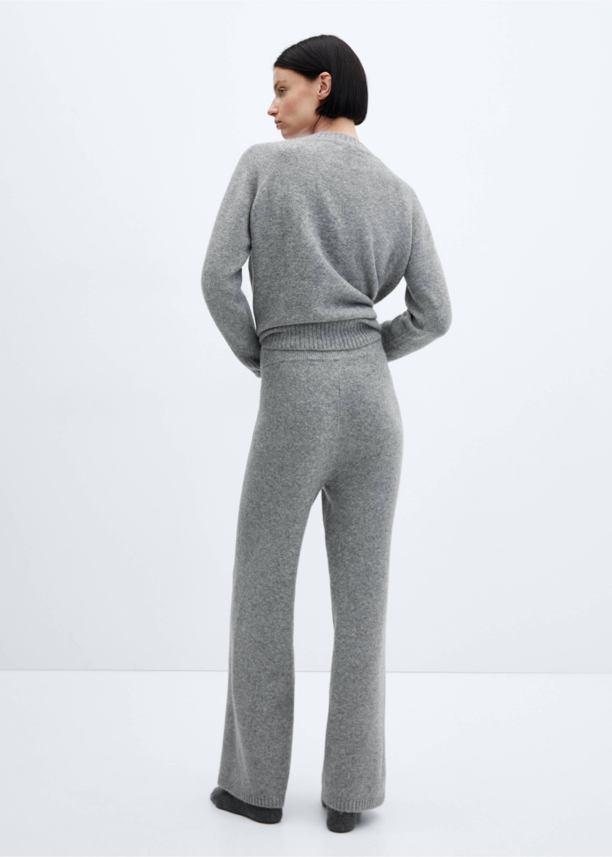 Pantalon maille long - Verso de l’article, Gris. Ref: 27192933-00.