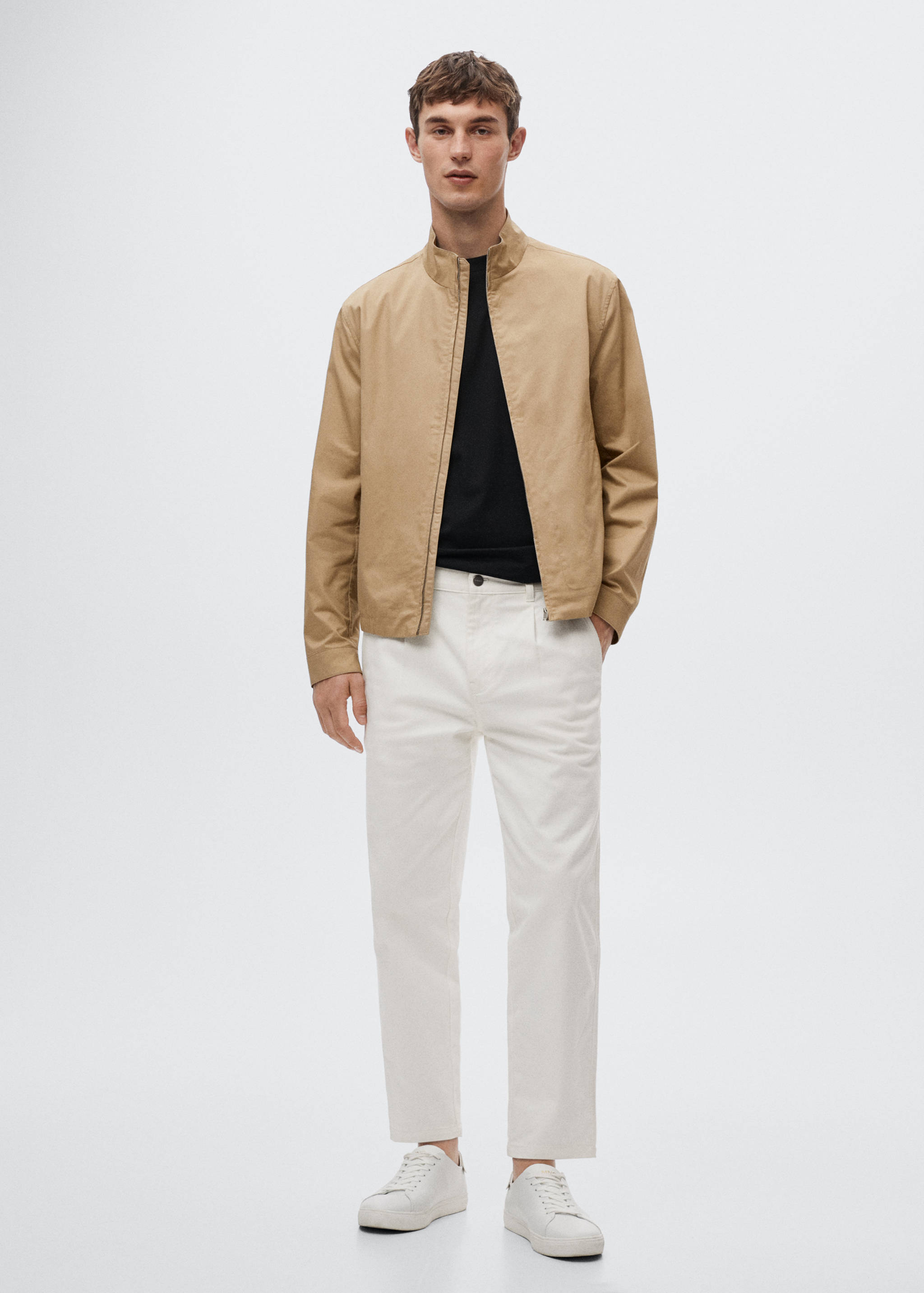 Zipper cotton jacket - General plane