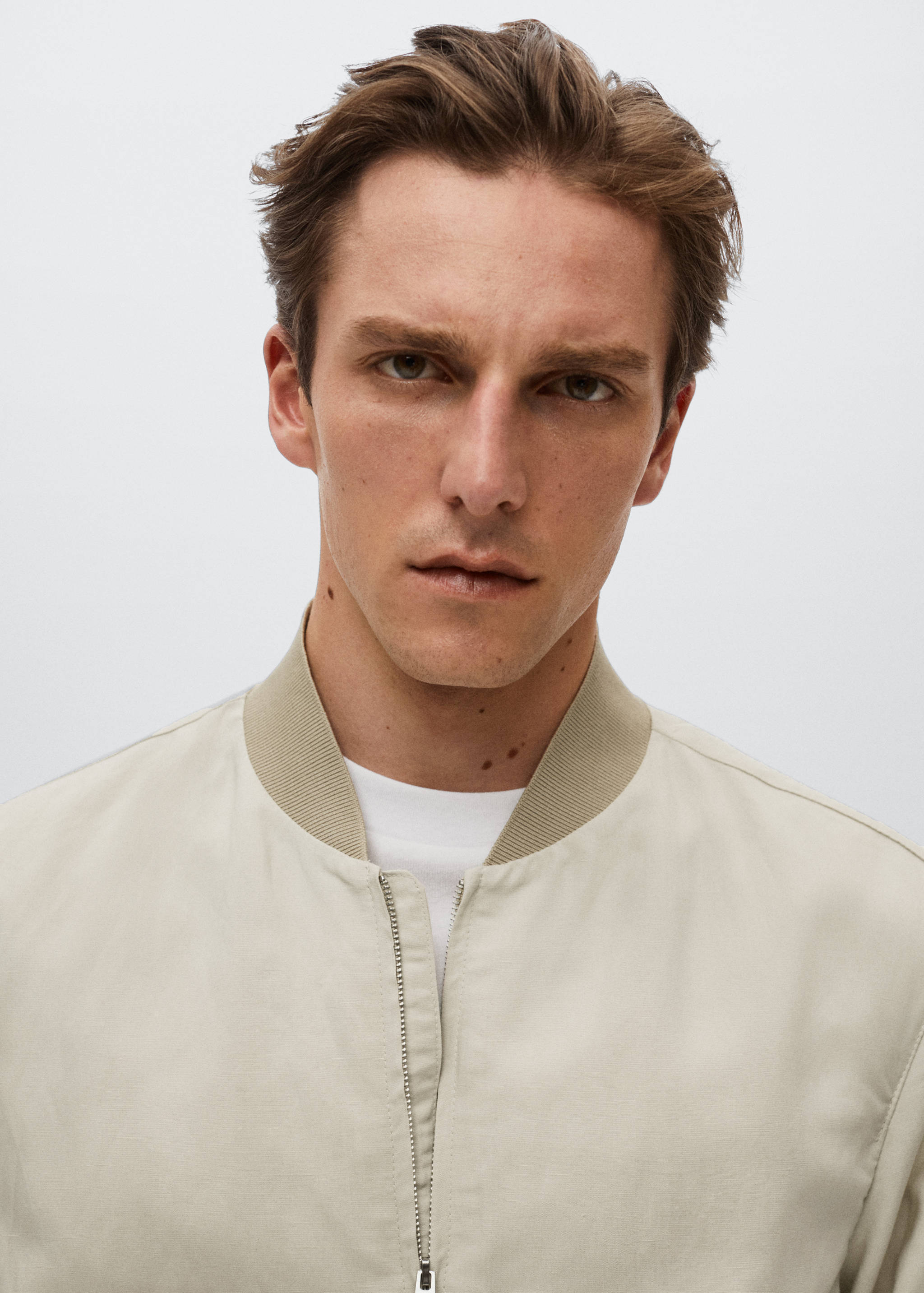 Tencel linen bomber jacket - Details of the article 1
