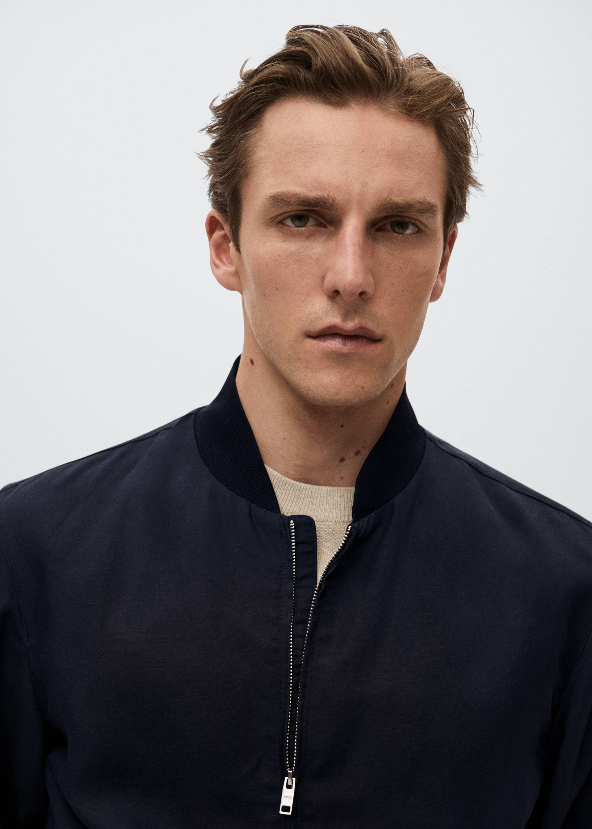 Tencel linen bomber jacket - Details of the article 1