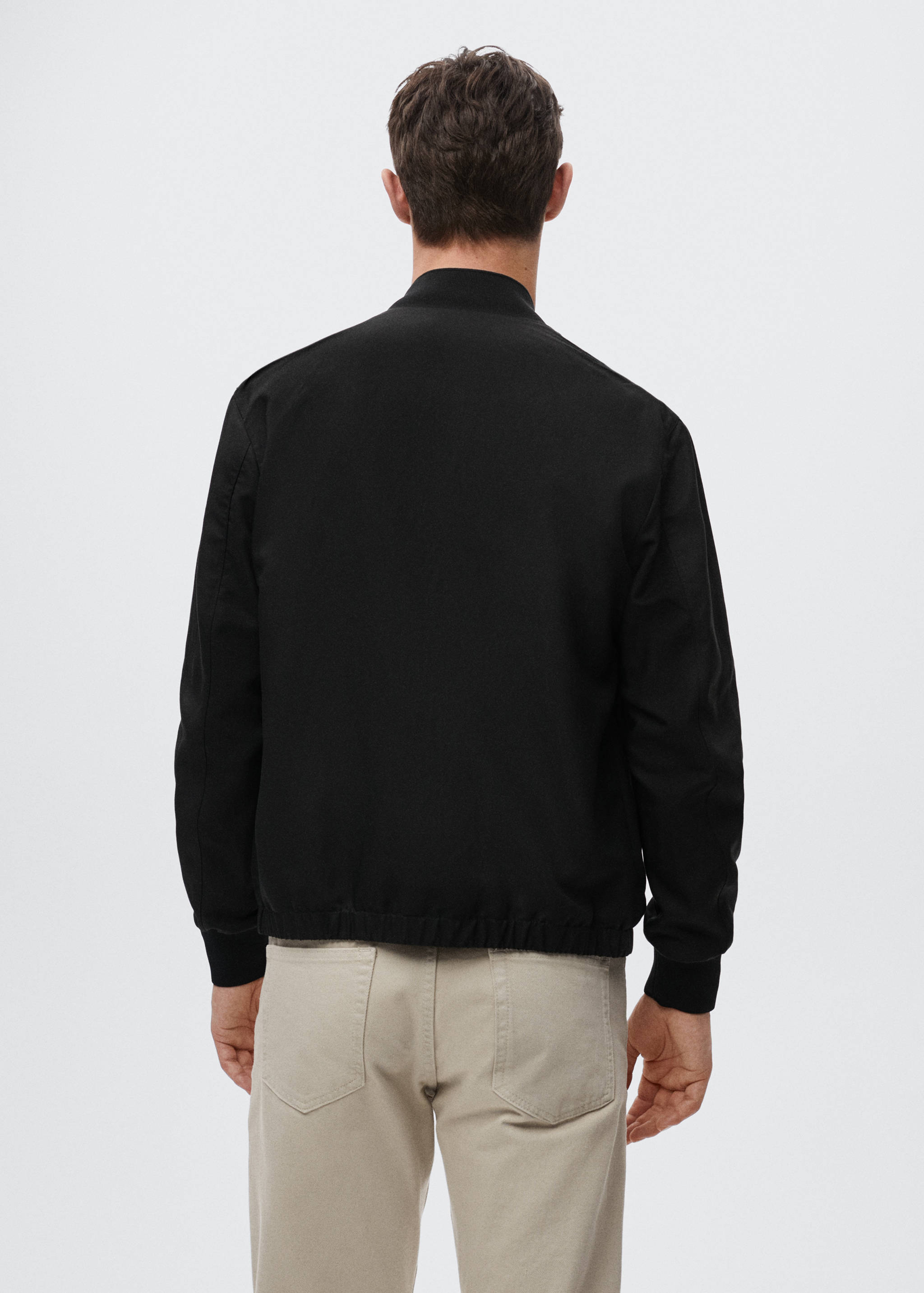 Tencel linen bomber jacket - Reverse of the article