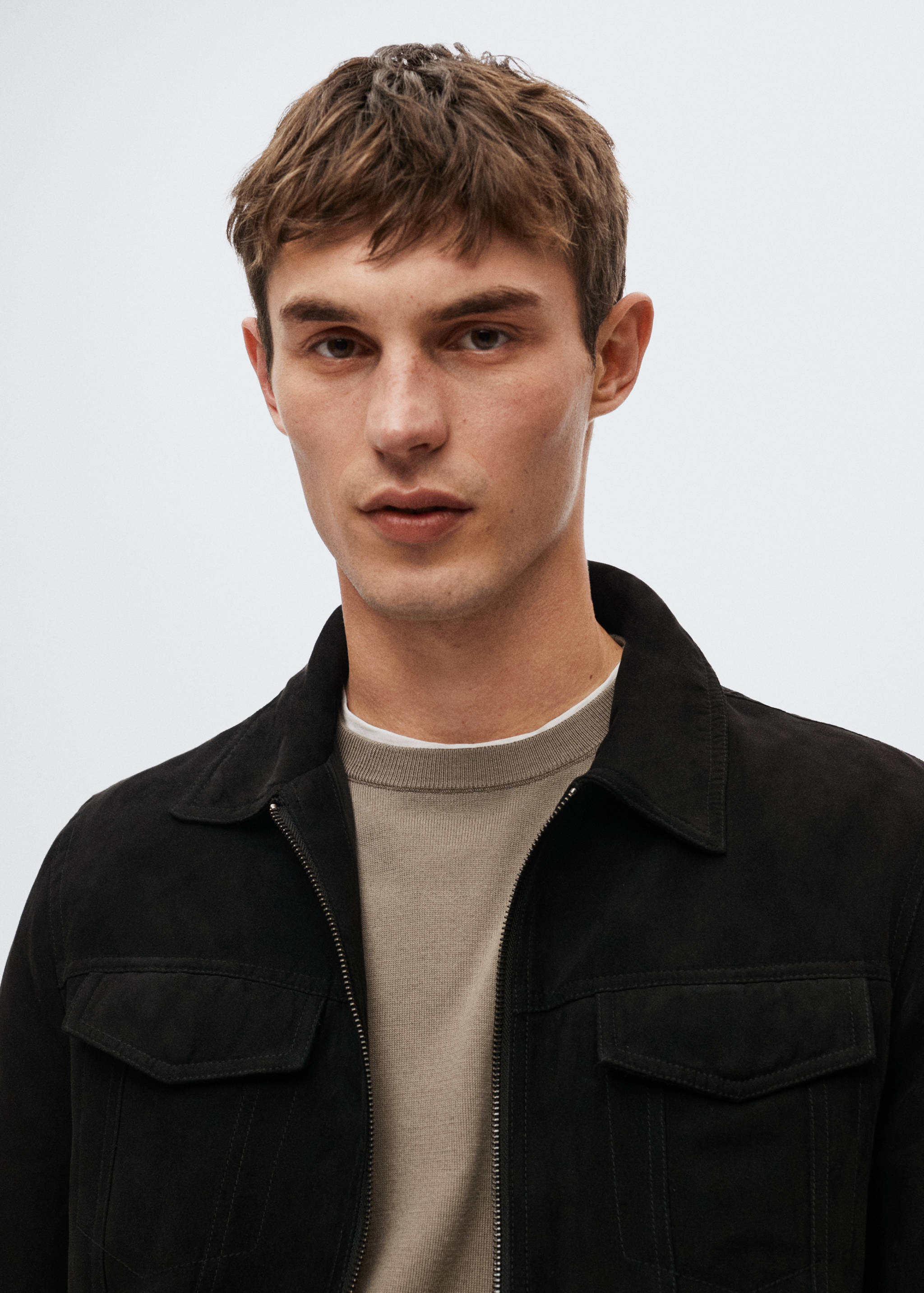 Suede effect jacket - Details of the article 1