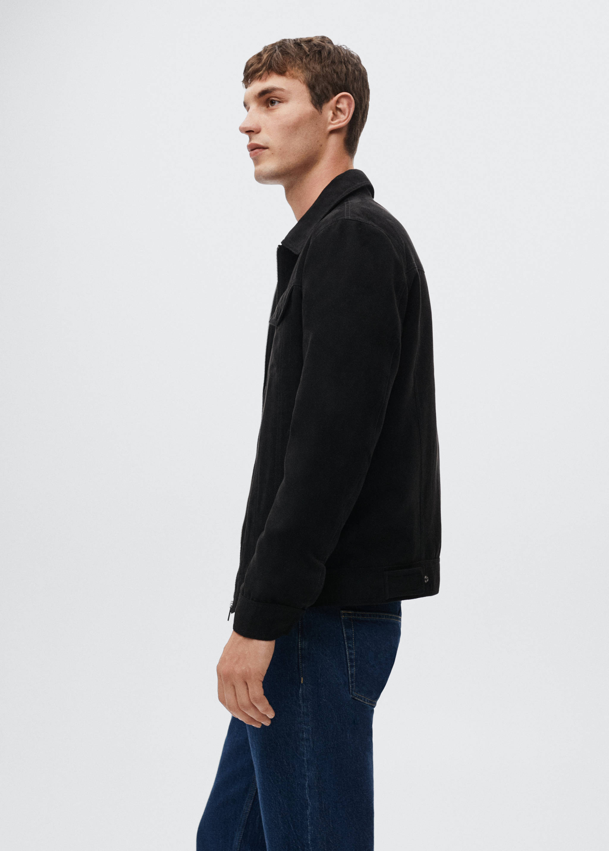 Suede effect jacket - Details of the article 2