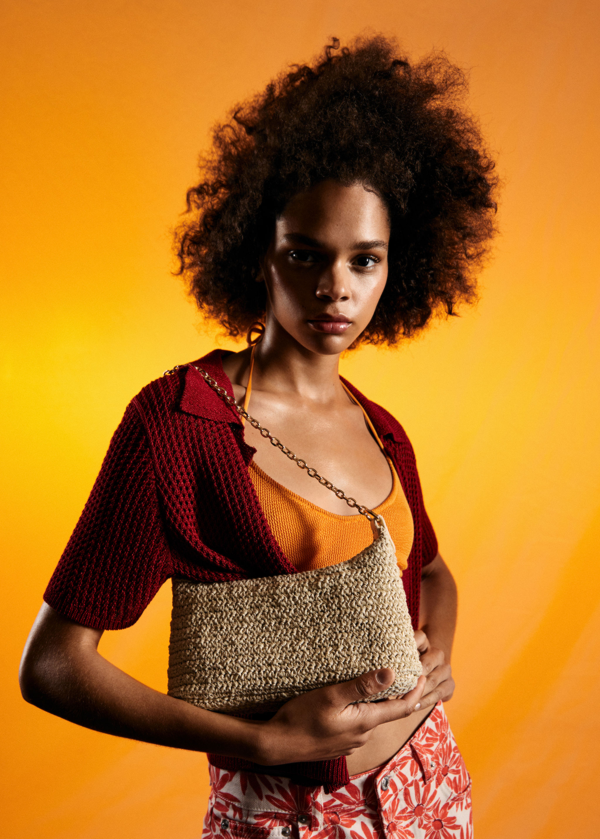 Raffia shoulder bag - Details of the article 9