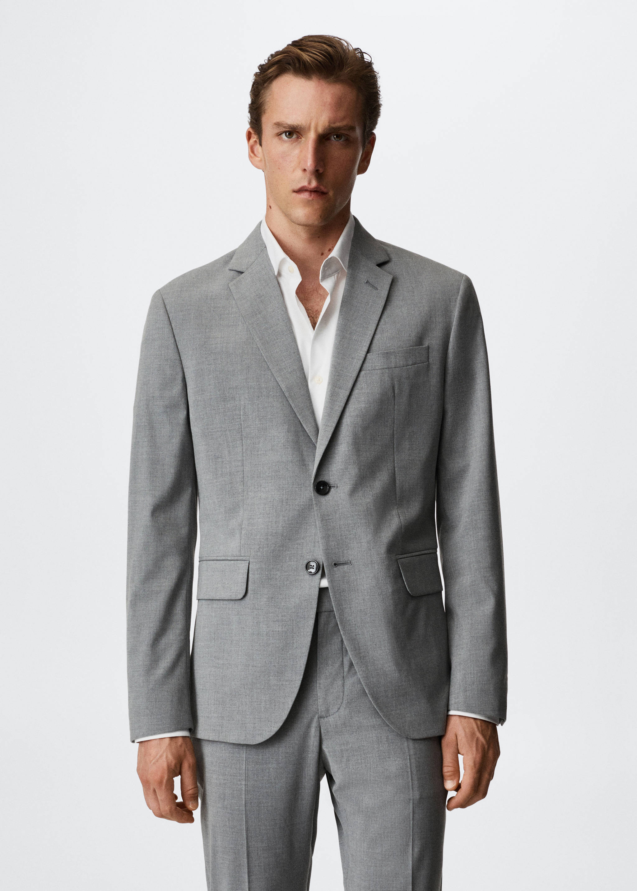 Veste de costume slim fit - Plan moyen
