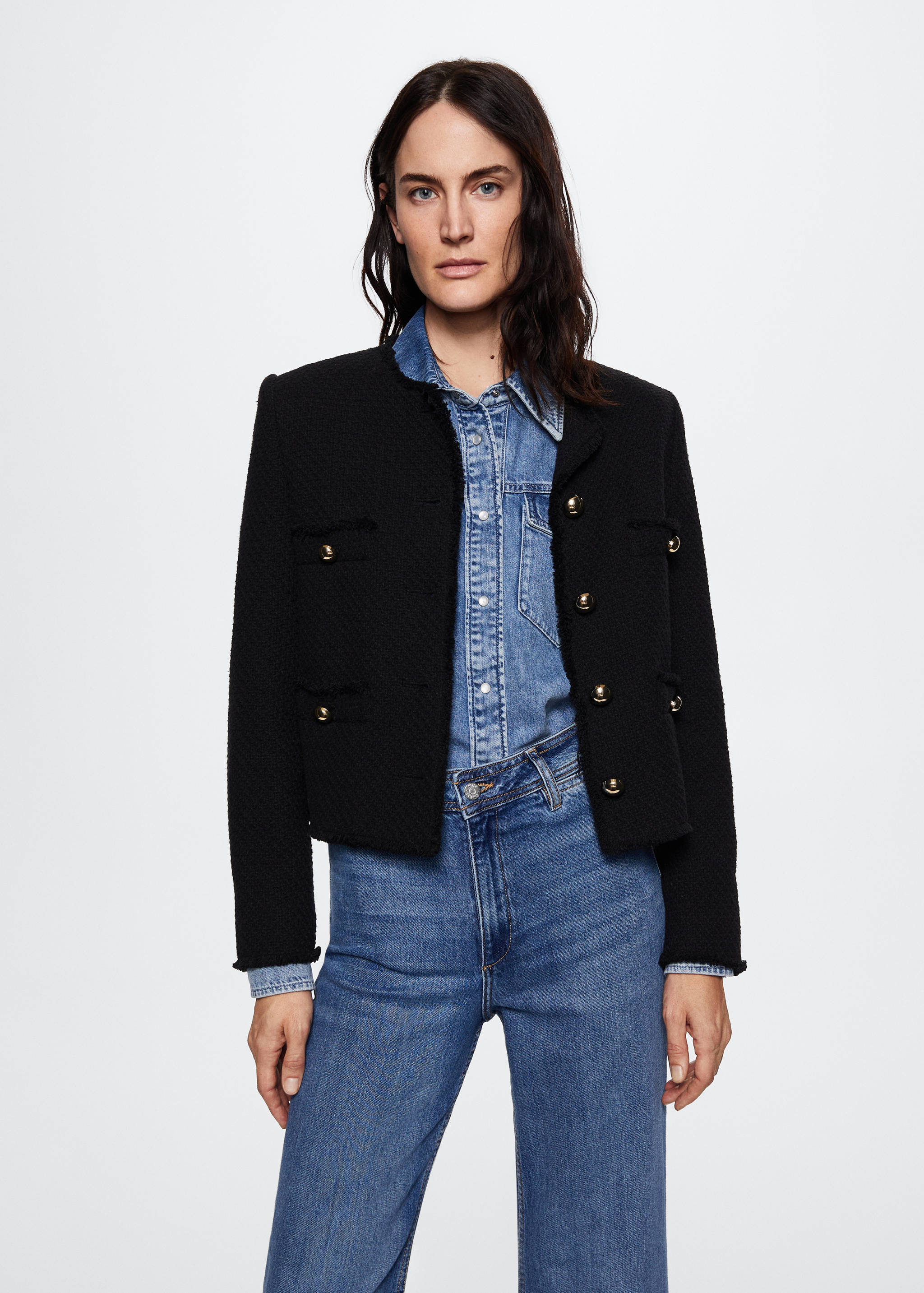 Jeans culotte tiro alto - Detalle del artículo 4