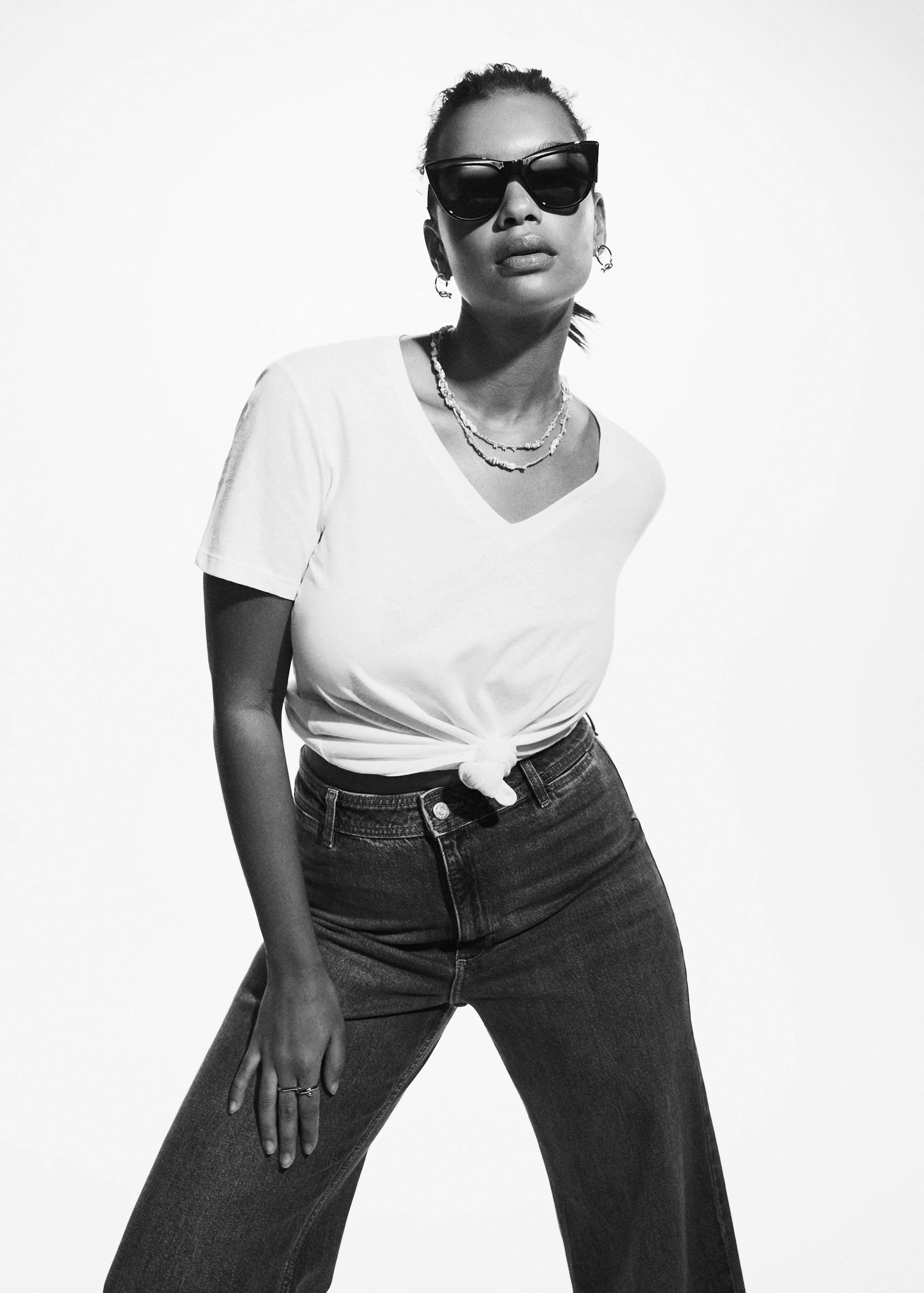 Jeans culotte tiro alto - Detalle del artículo 3