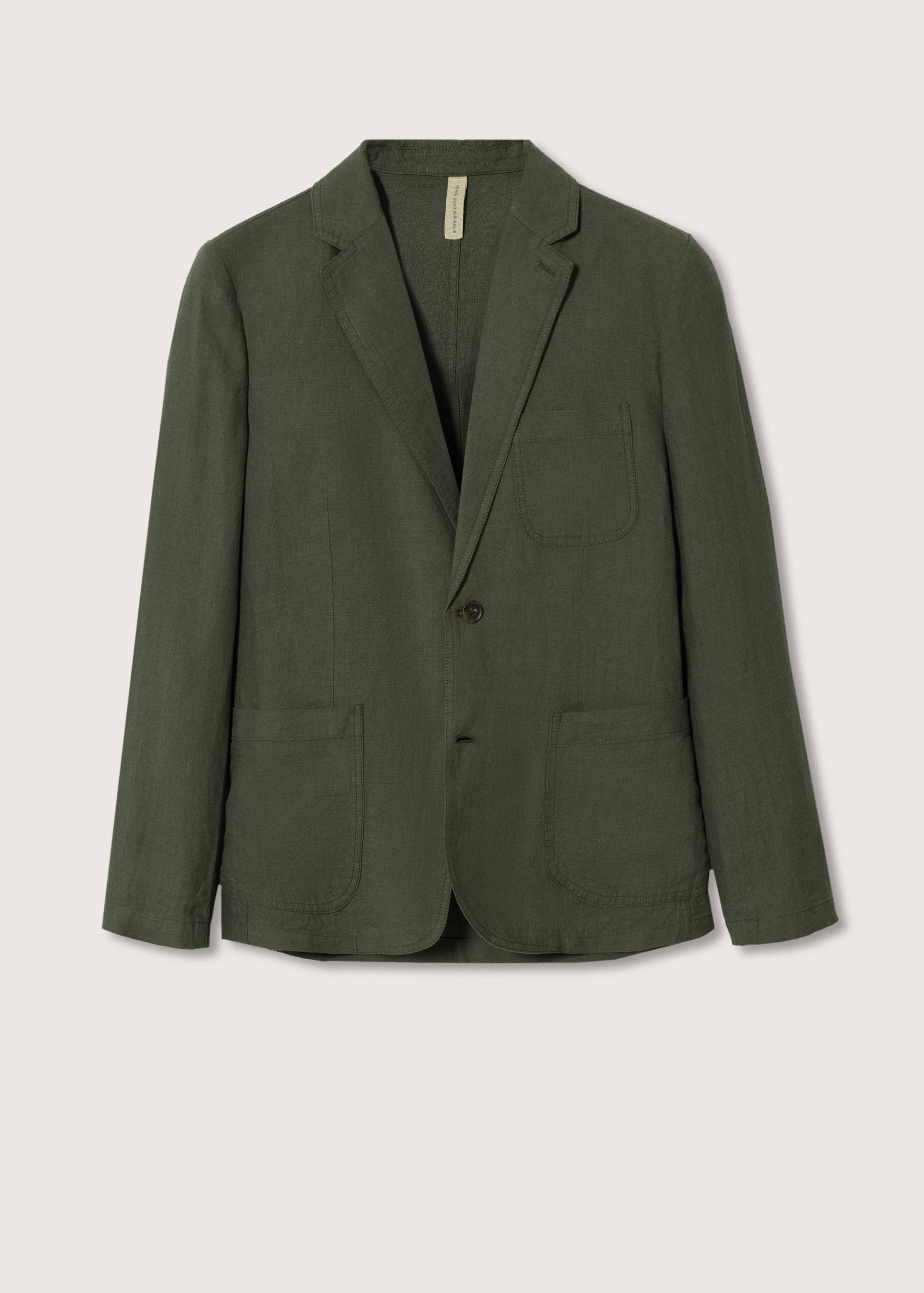 Slim-fit linen jacket - Article without model